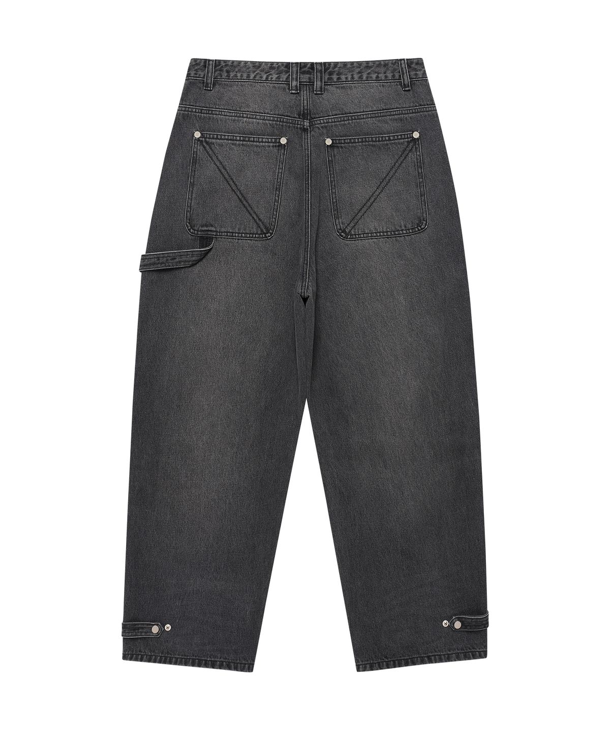 더바이닐하우스(THEVINYLHOUSE) BASIC WIDE DENIM PANTS BLACK