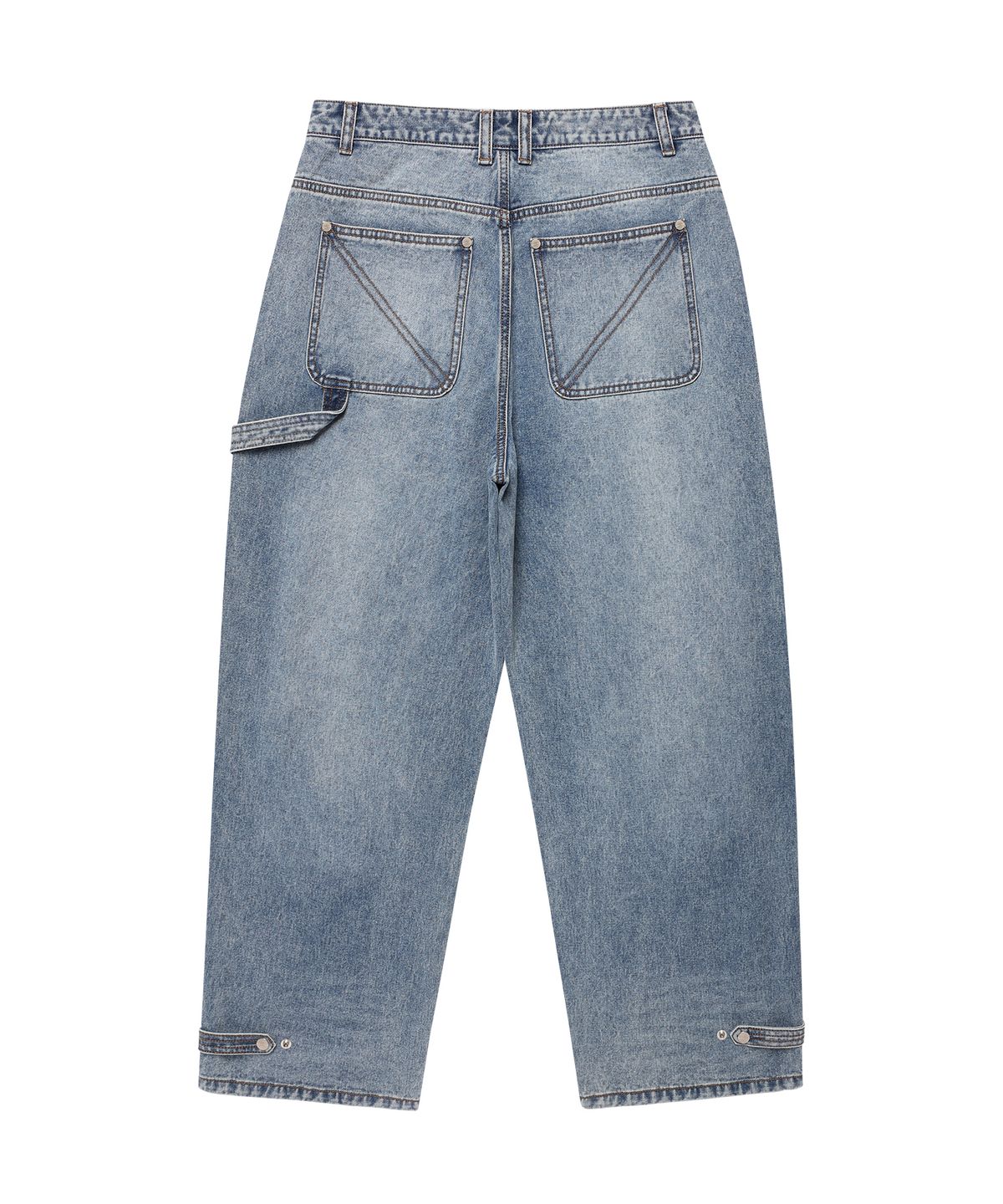 더바이닐하우스(THEVINYLHOUSE) BASIC WIDE DENIM PANTS LIGHT BLUE