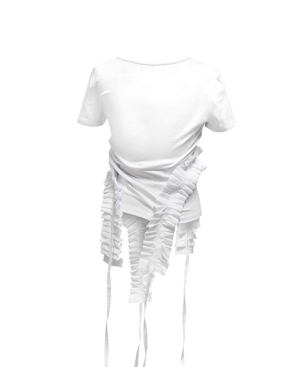 정도(JUNGDO) PLEATS RAIVE TOP . WHITE