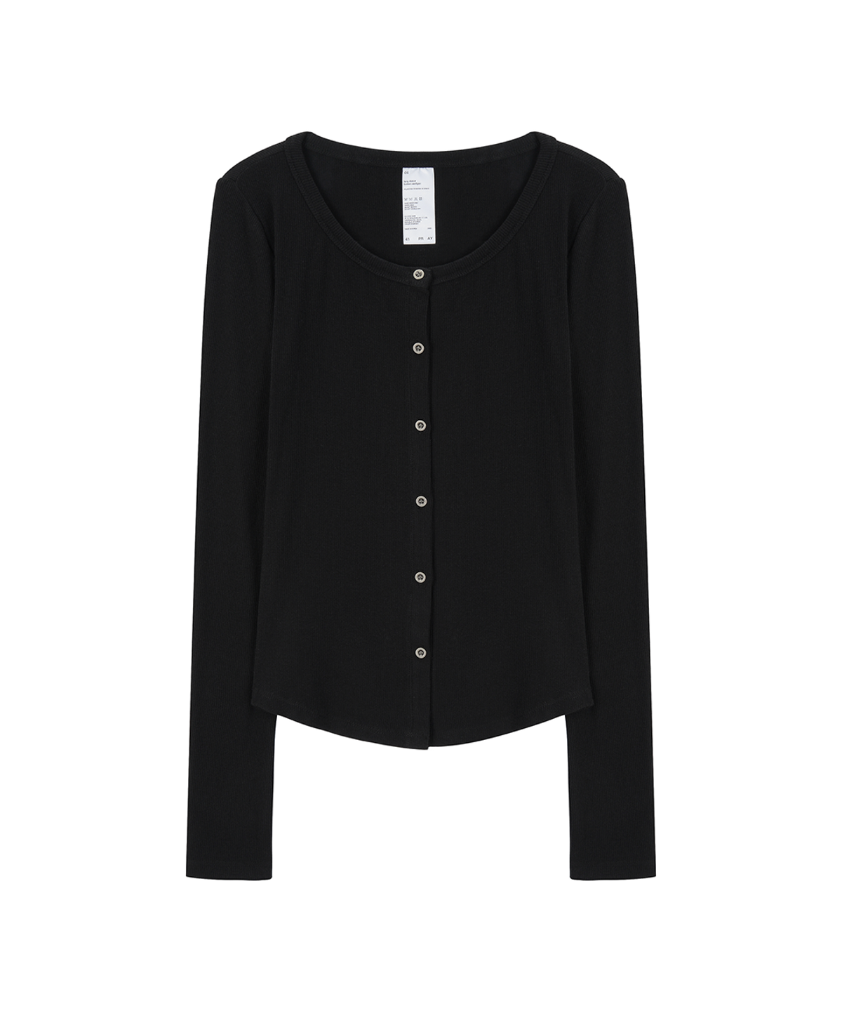 사일프레이(41PRAY) Long-Sleeve Button Cardigan / Black