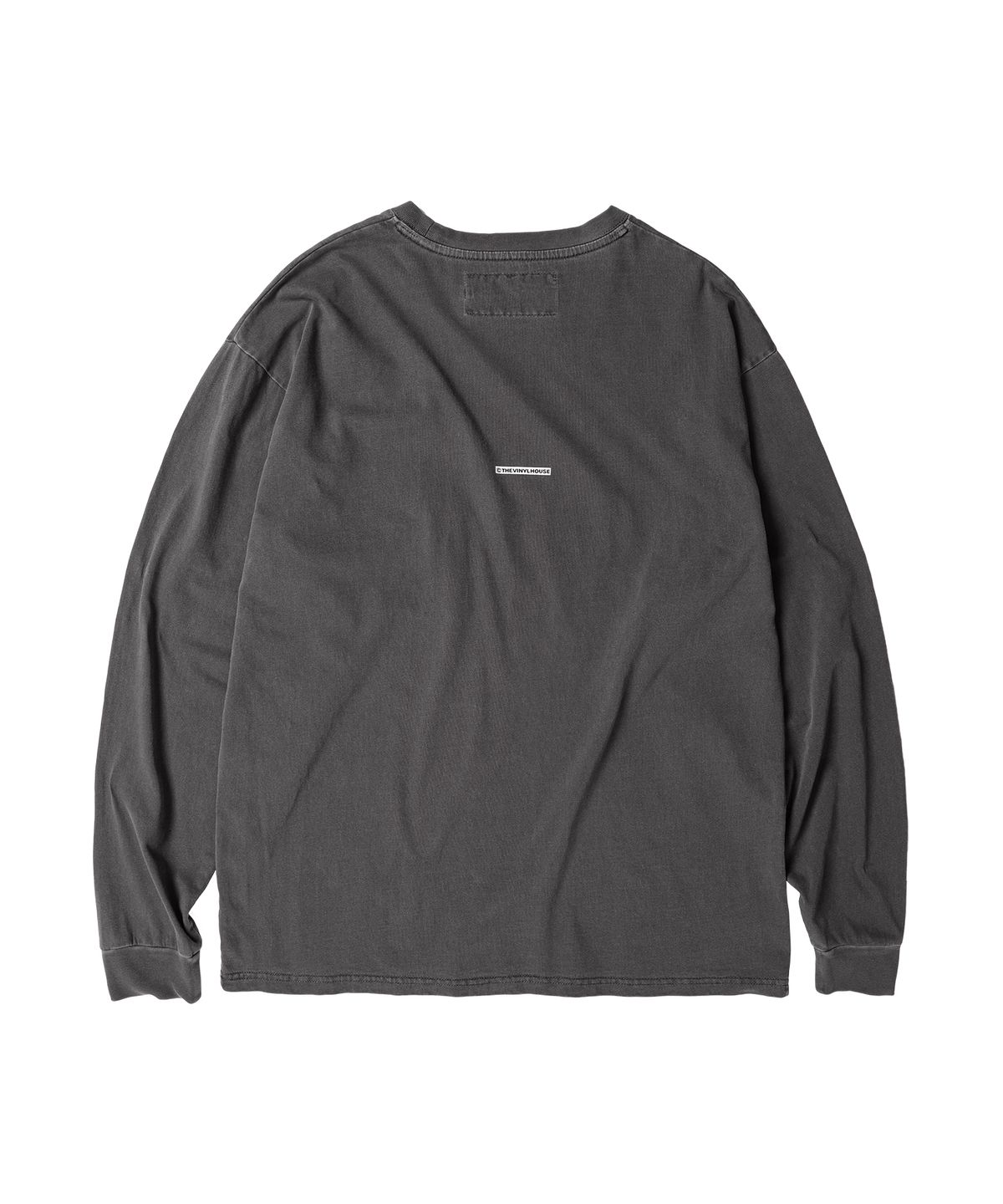 더바이닐하우스(THEVINYLHOUSE) LUCKY HOUSE LS TEE CHARCOAL