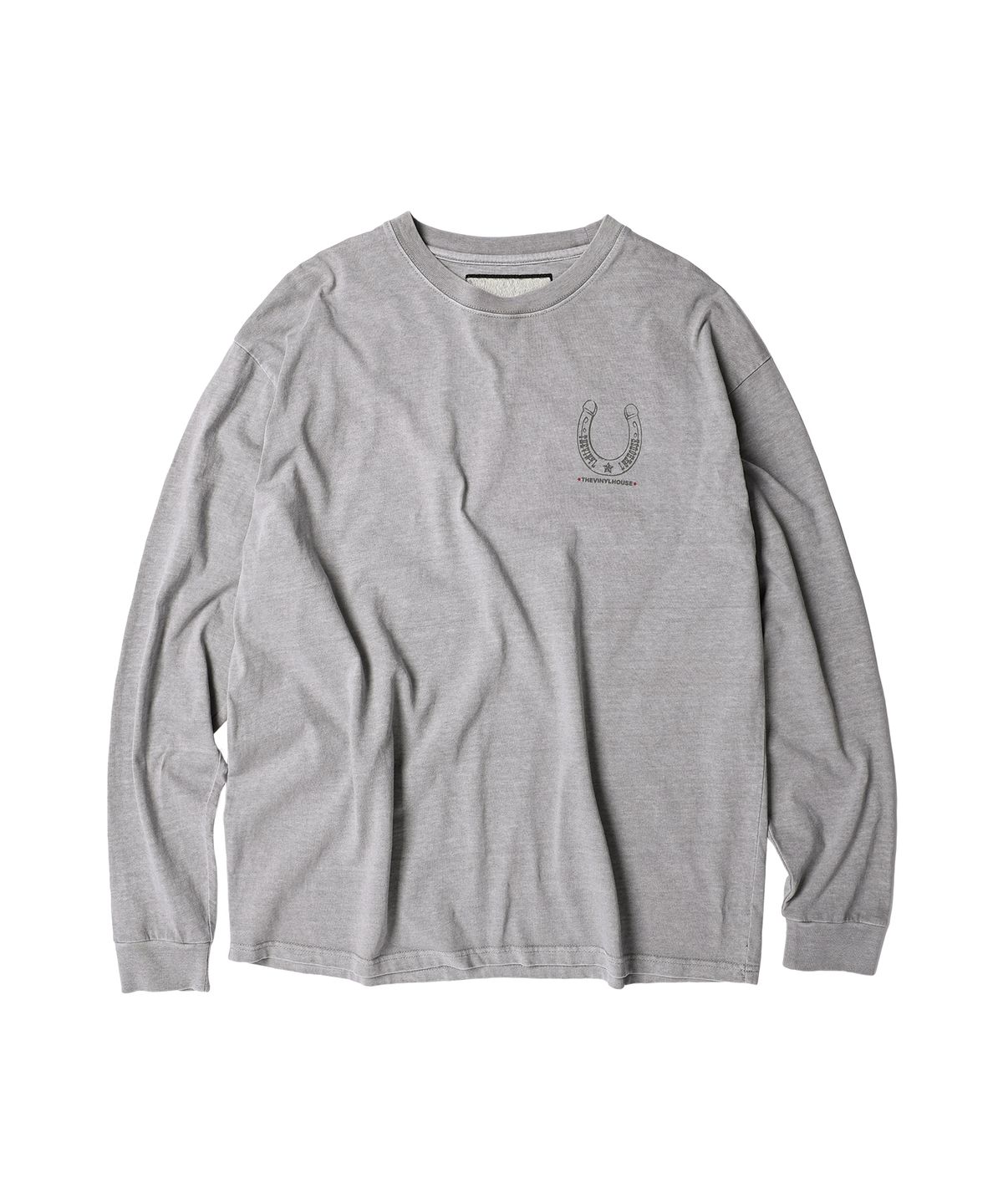 더바이닐하우스(THEVINYLHOUSE) LUCKY HOUSE LS TEE GREY