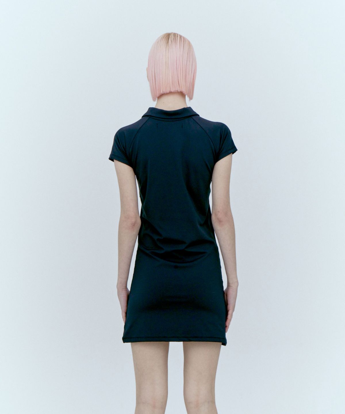 레스트앤레크레이션(REST&RECREATION) COLLAR ZIP-UP DRESS - BLACK