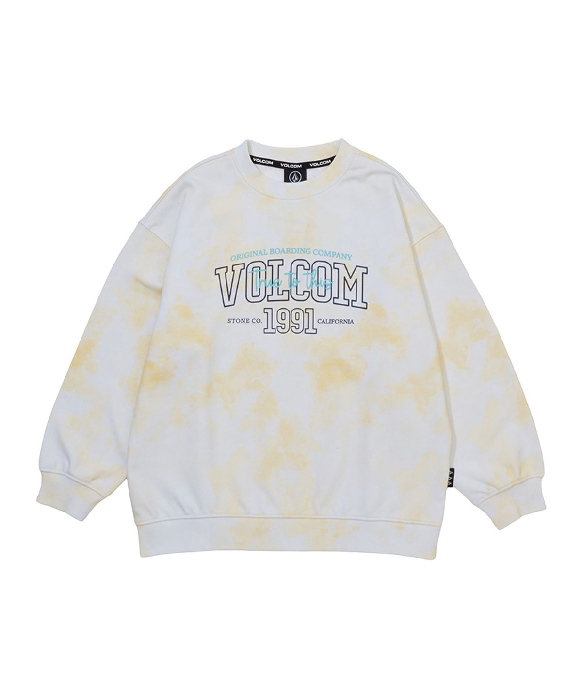 볼컴 키즈(VOLCOM KIDS) 타이다이 로고 맨투맨 D6S005