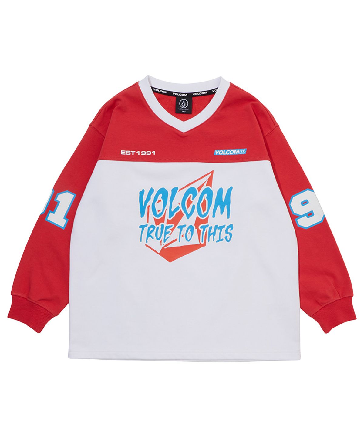볼컴 키즈(VOLCOM KIDS) 컬러블럭 티셔츠 D6S006