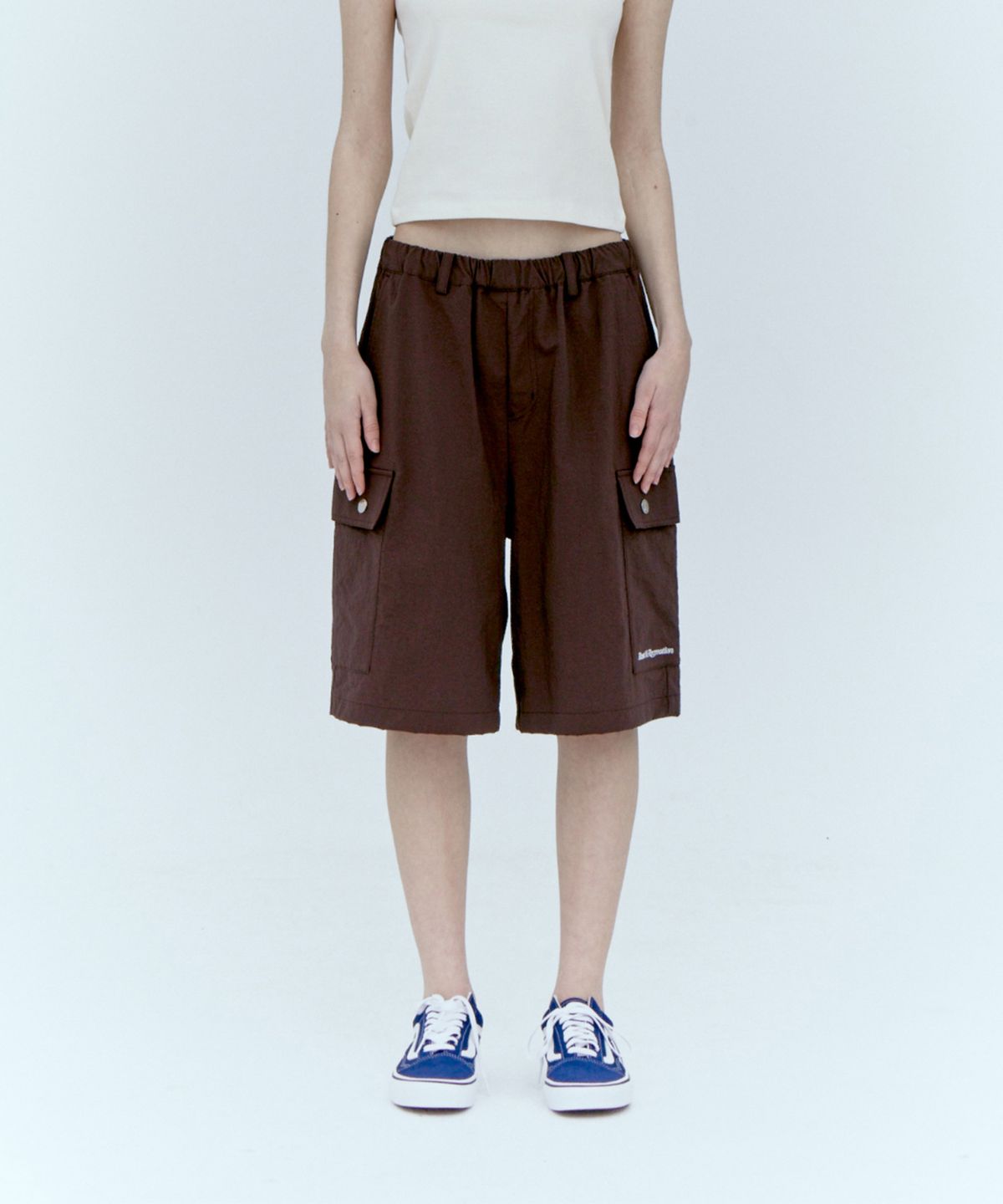 레스트앤레크레이션(REST&RECREATION) NYLON CARGO SHORTS - BROWN