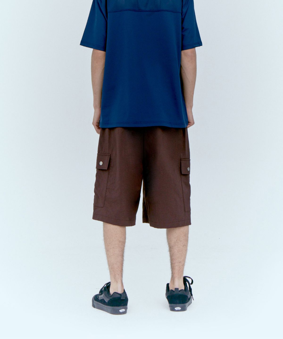 레스트앤레크레이션(REST&RECREATION) NYLON CARGO SHORTS - BROWN