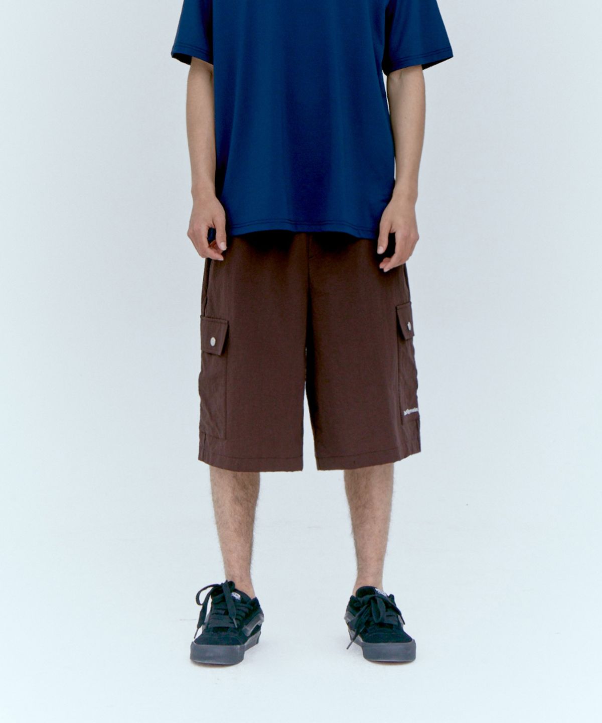 레스트앤레크레이션(REST&RECREATION) NYLON CARGO SHORTS - BROWN