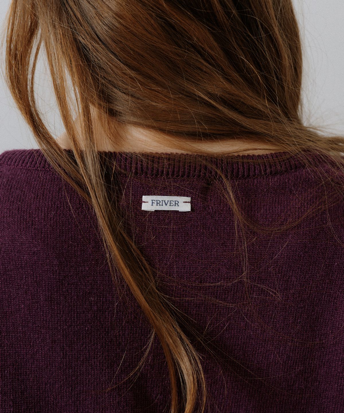 프리버07(FRIVER07) Fine wool deep v-neck knit [FRSP05NT06]_Purple