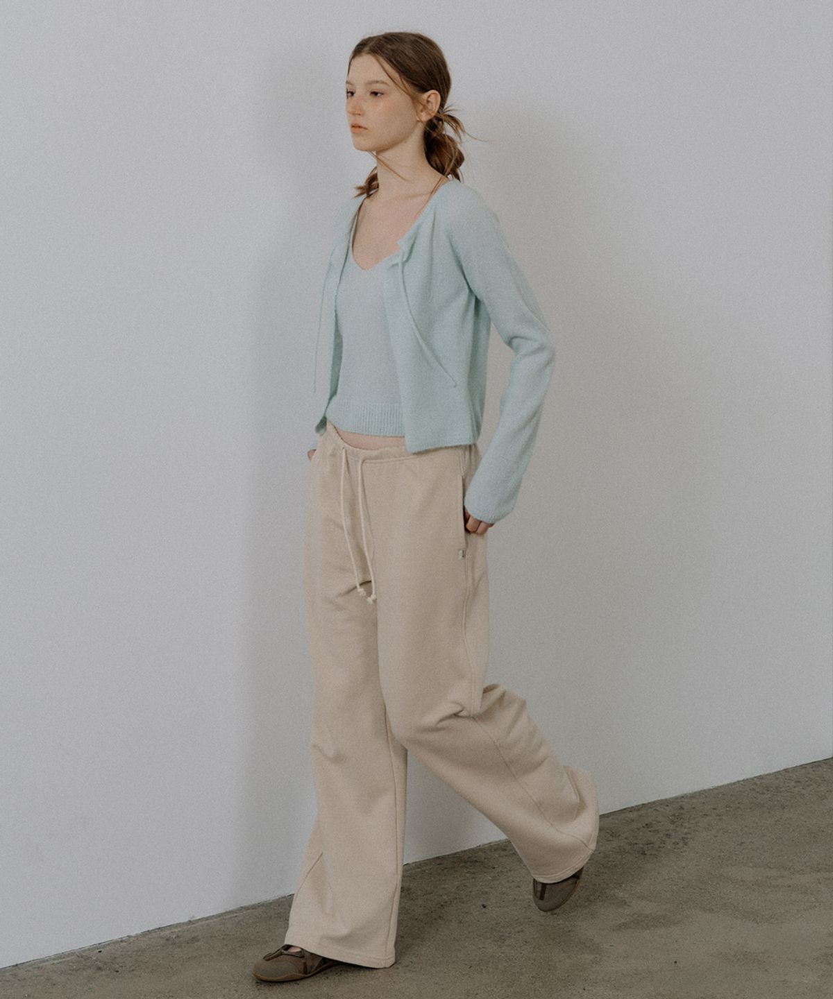 프리버07(FRIVER07) Mohair ribbon cardigan set [FRSP05CD06]_Mint