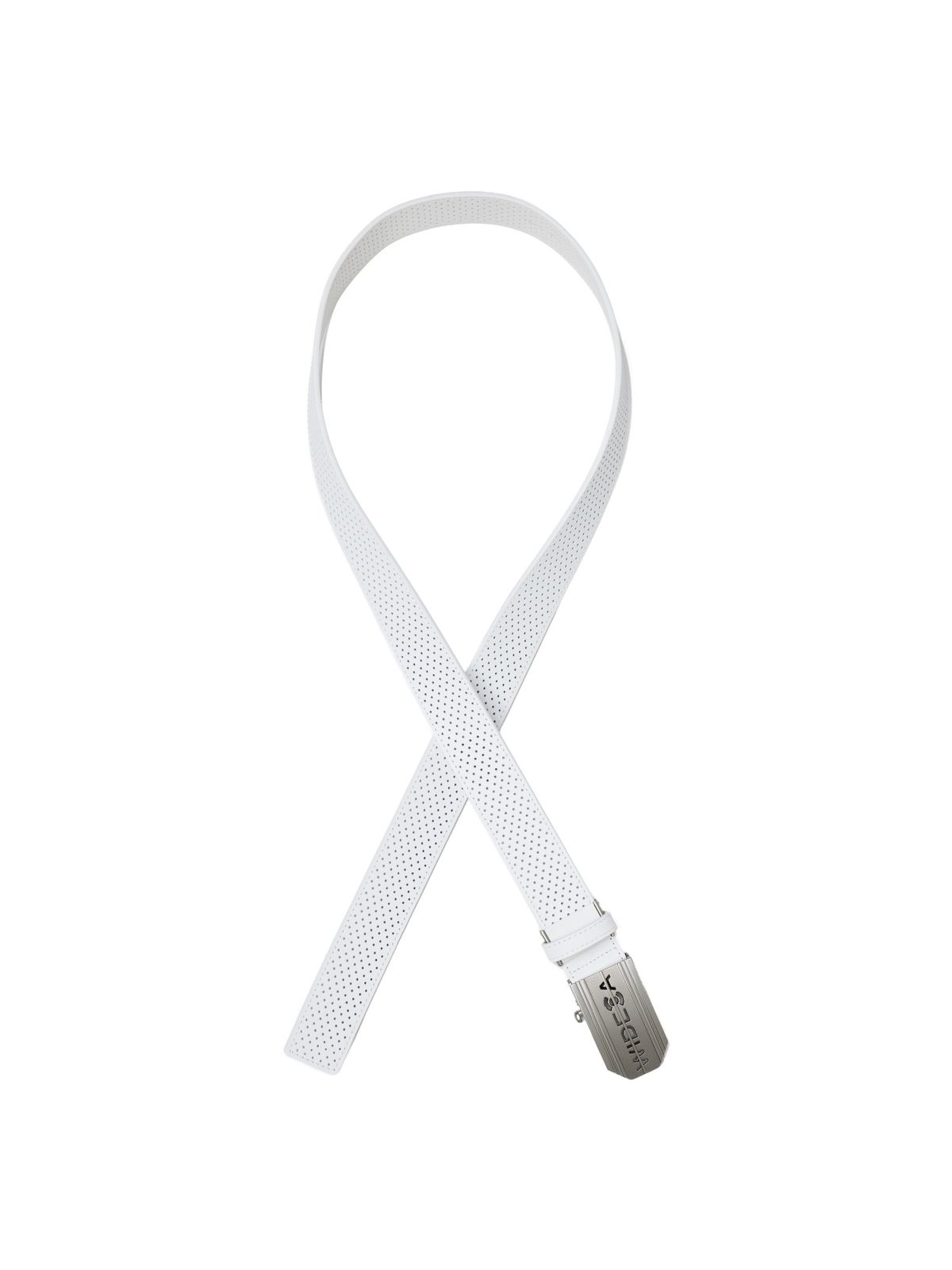 와이드앵글(WIDEANGLE) TO 자동버클 가죽 벨트_White
