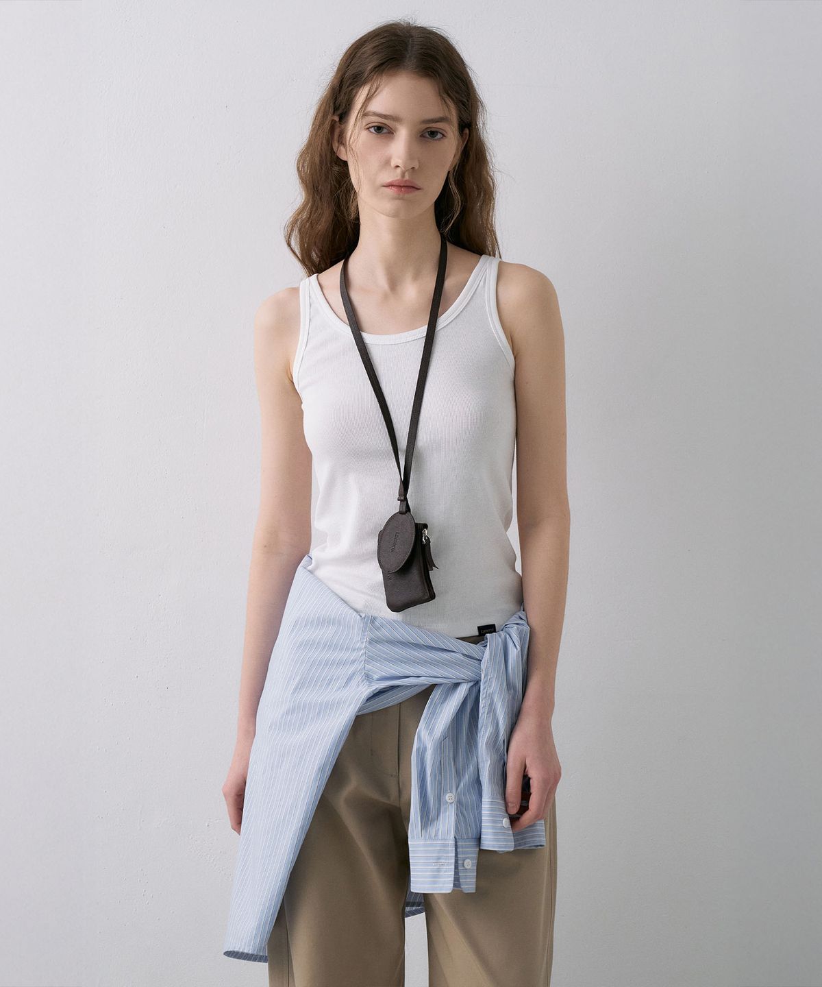 라메레이(LAMEREI) Cotton Lip Tank Top[LMBFSPTT616]-4color