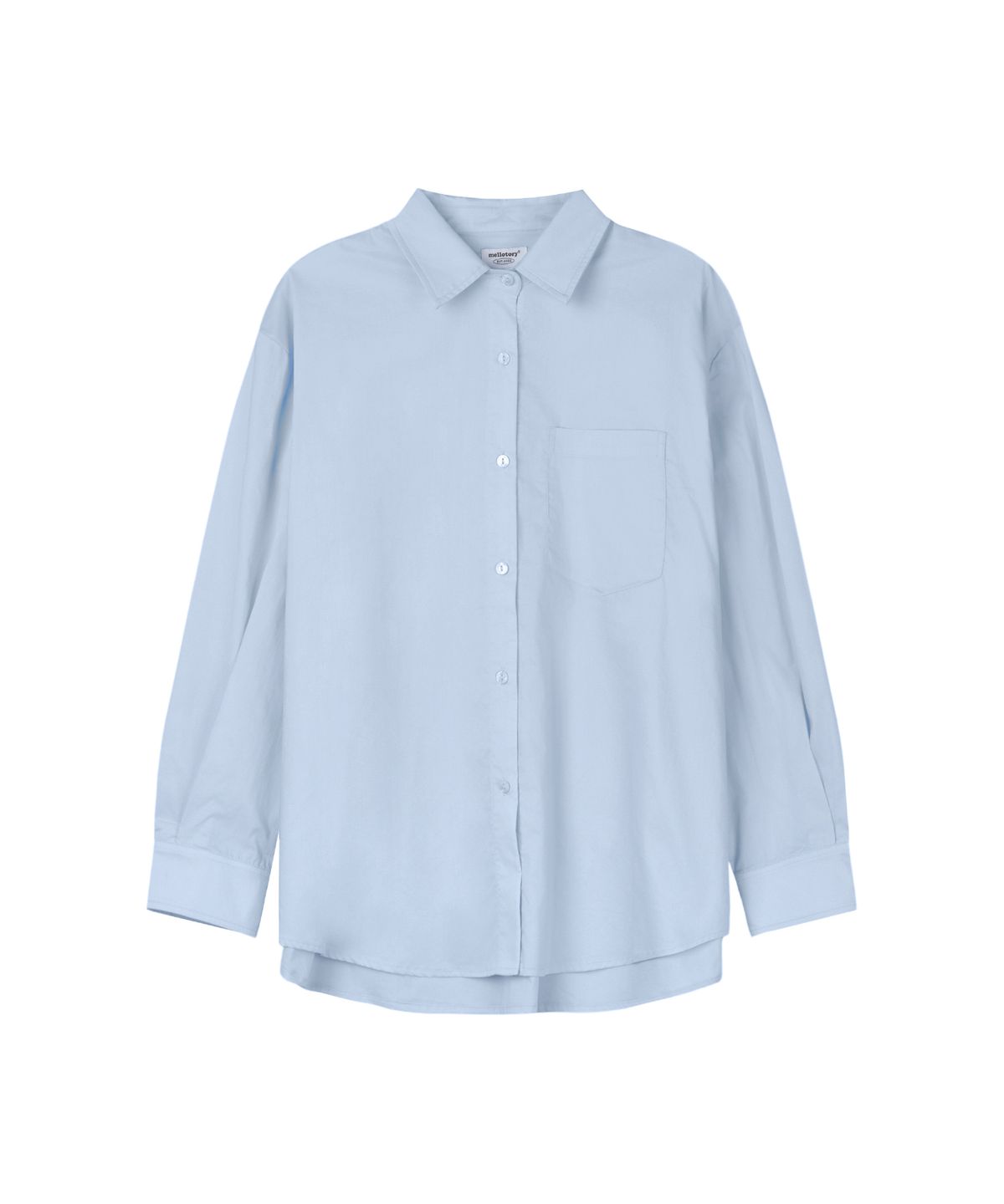 멜로토리(MELLOTORY) 베이직 멜로우 자수 셔츠 (2color)