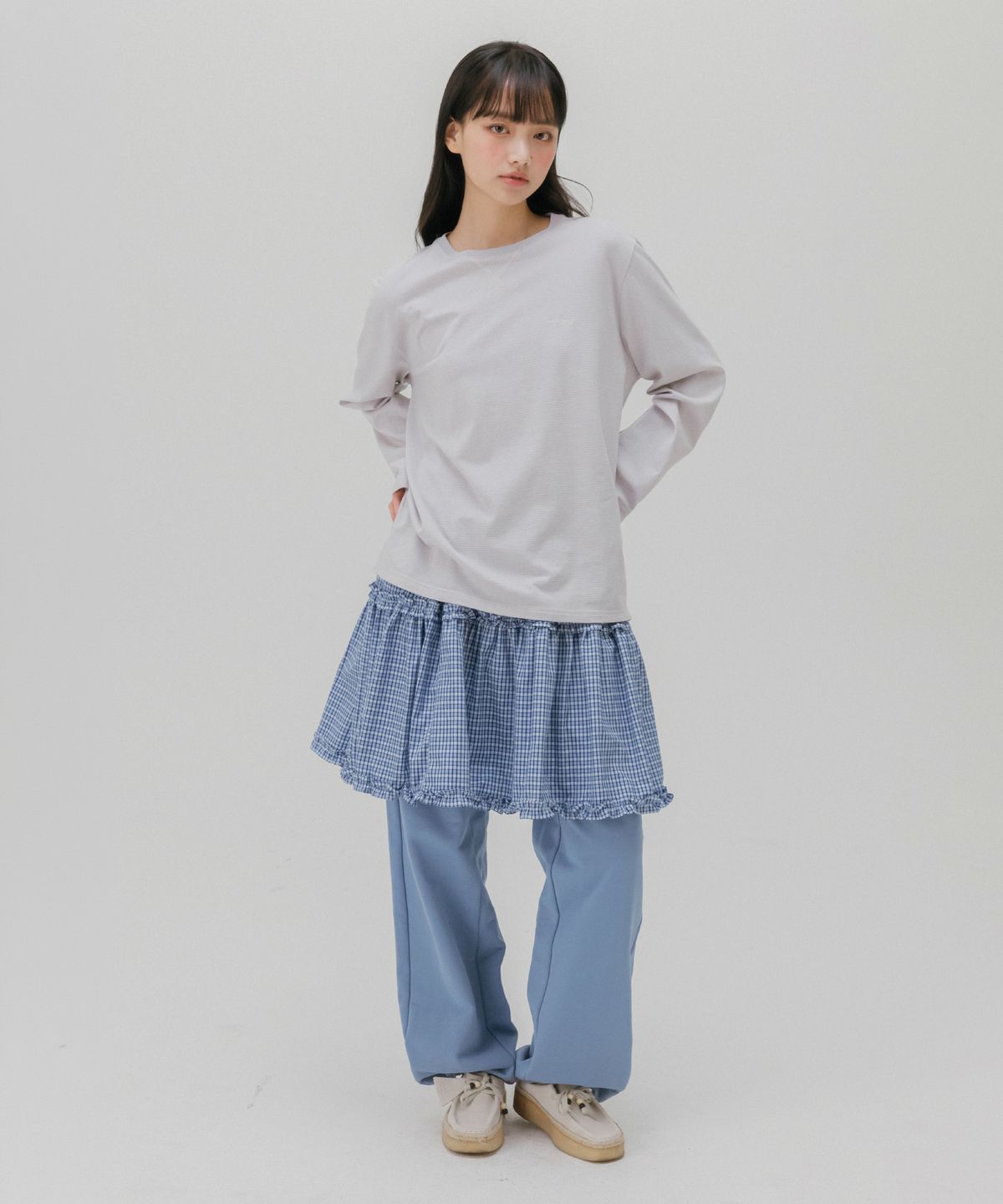 멜로토리(MELLOTORY) 소프트 스트라이프 티셔츠 (2color)