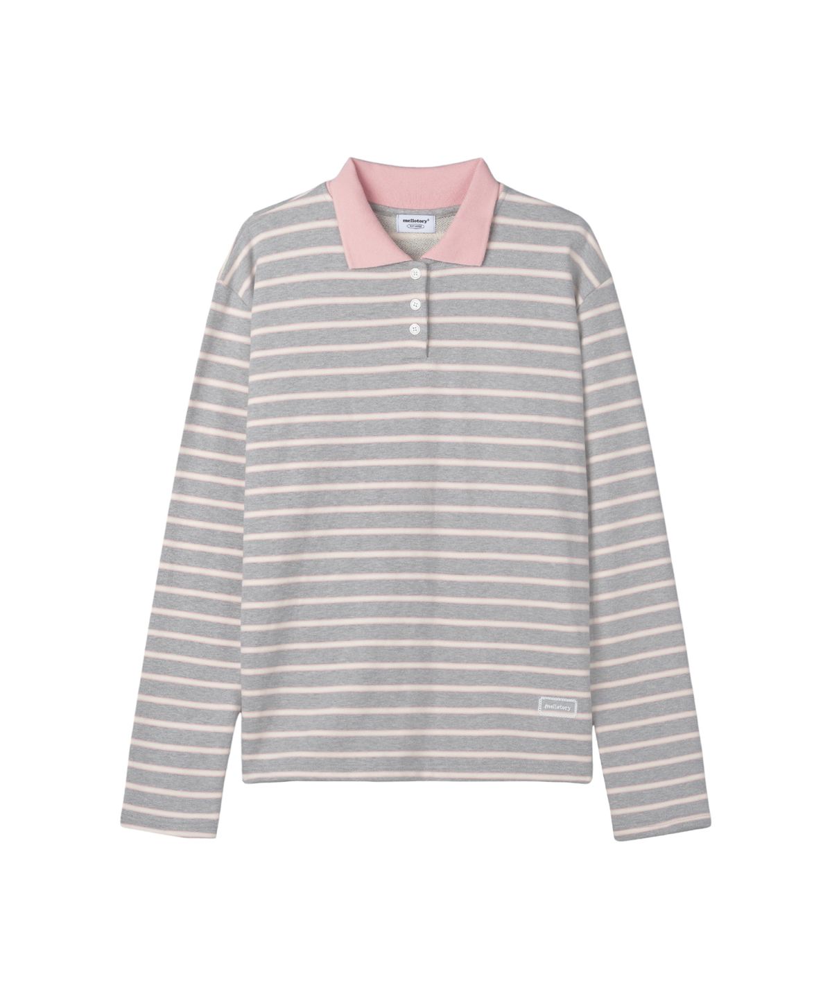 멜로토리(MELLOTORY) 소프트 카라 스트라이프 티셔츠 (2color)