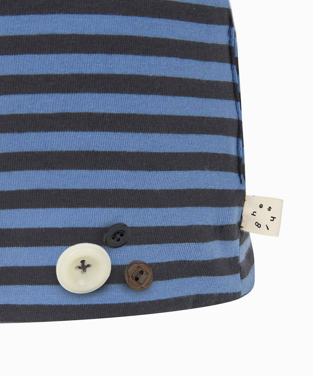 오헤시오(OHESHIO) REVERSIBLE BUTTON BEANIE, BLUE