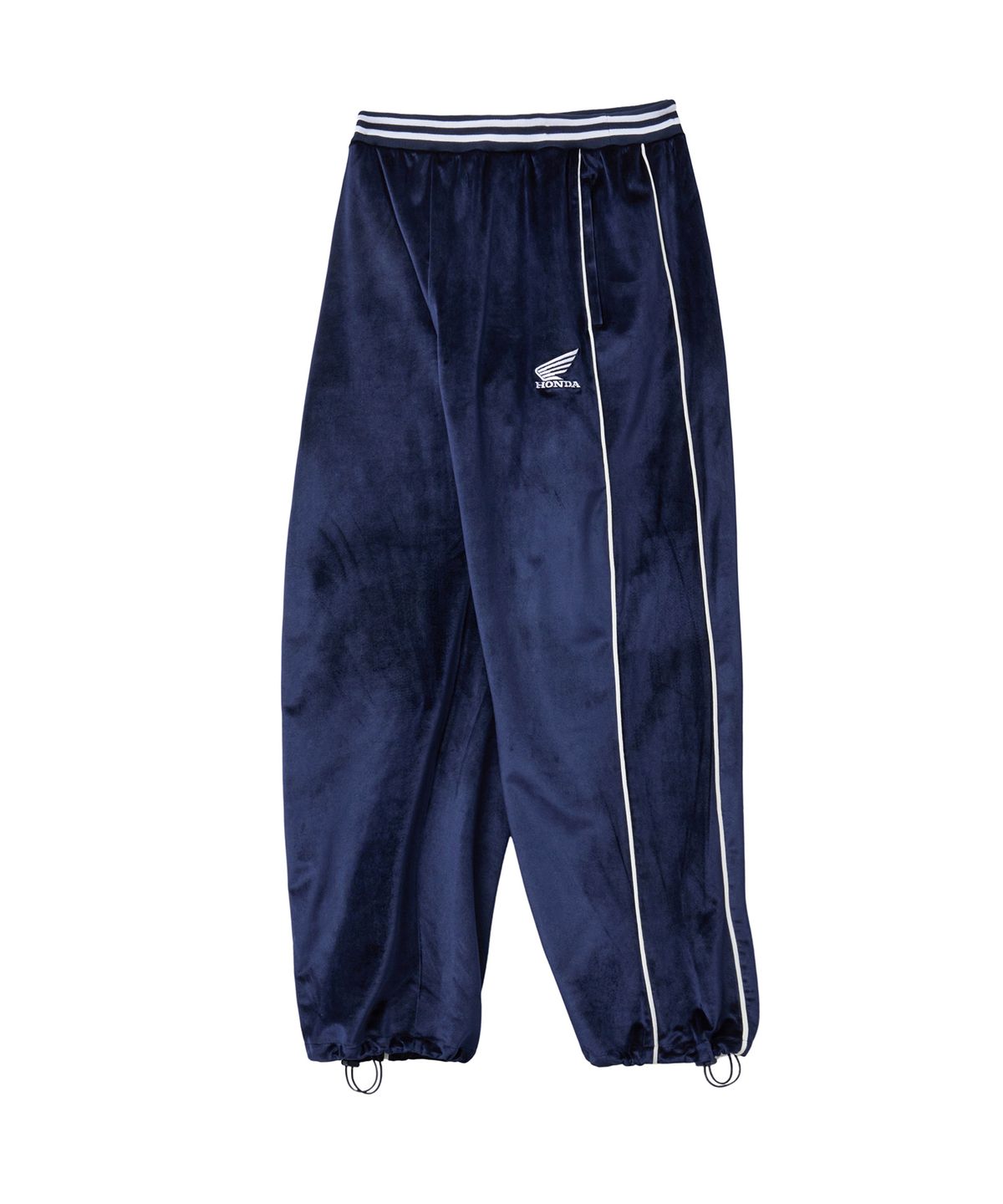 핍스 모터사이클(PHYPS MOTORCYCLE) Velvet Track Pants Navy
