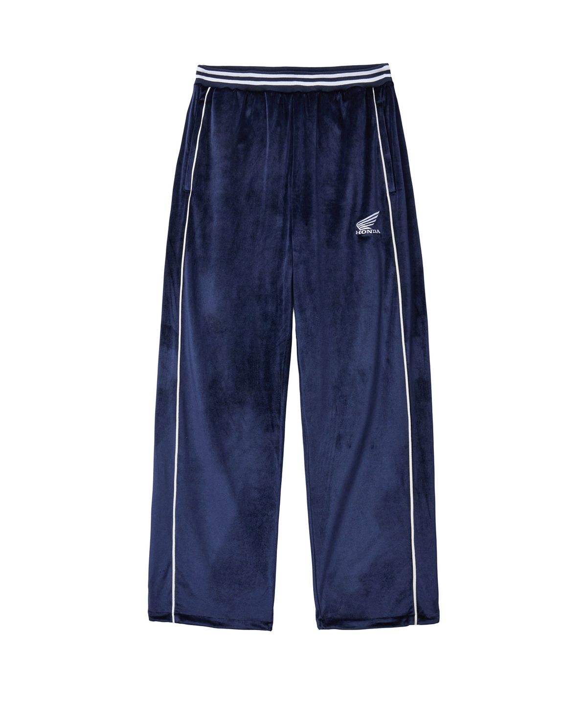 핍스 모터사이클(PHYPS MOTORCYCLE) Velvet Track Pants Navy