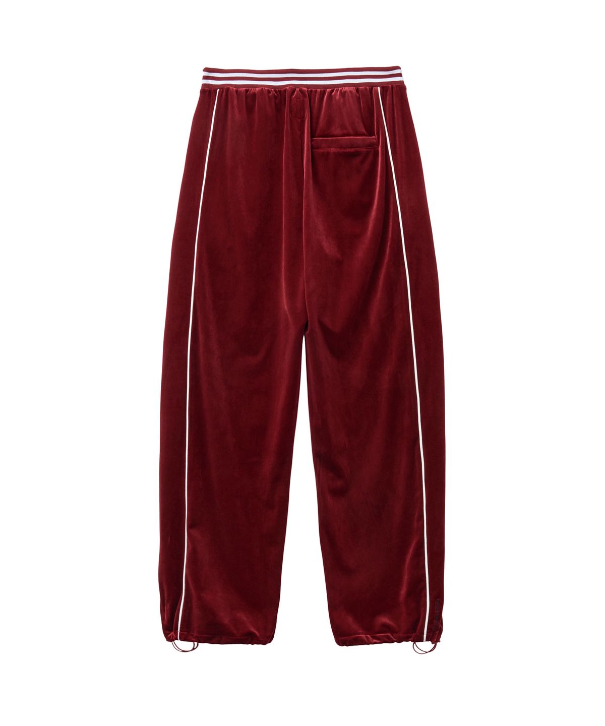 핍스 모터사이클(PHYPS MOTORCYCLE) Velvet Track Pants Burgundy