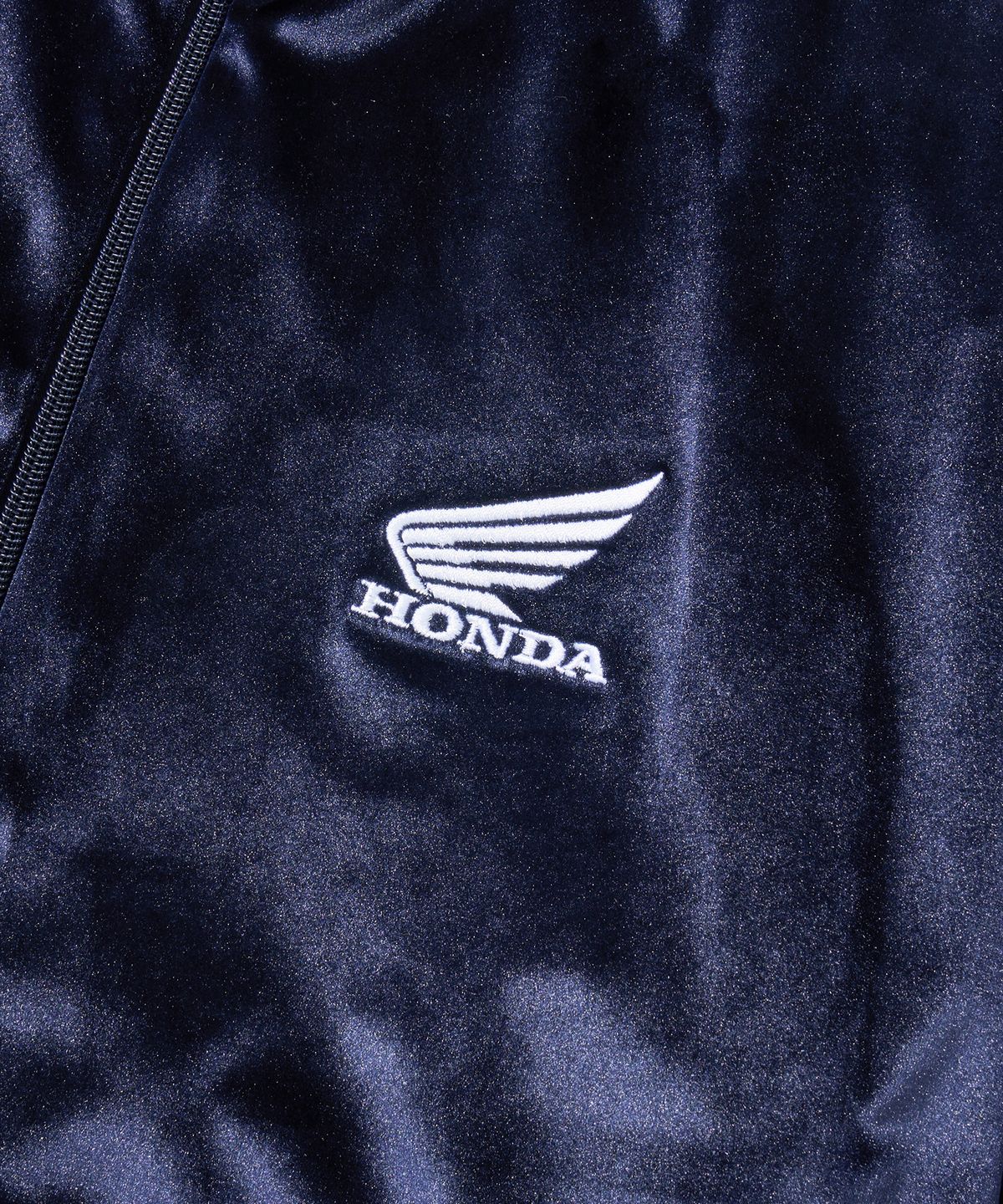핍스 모터사이클(PHYPS MOTORCYCLE) Velvet Track Jacket Navy