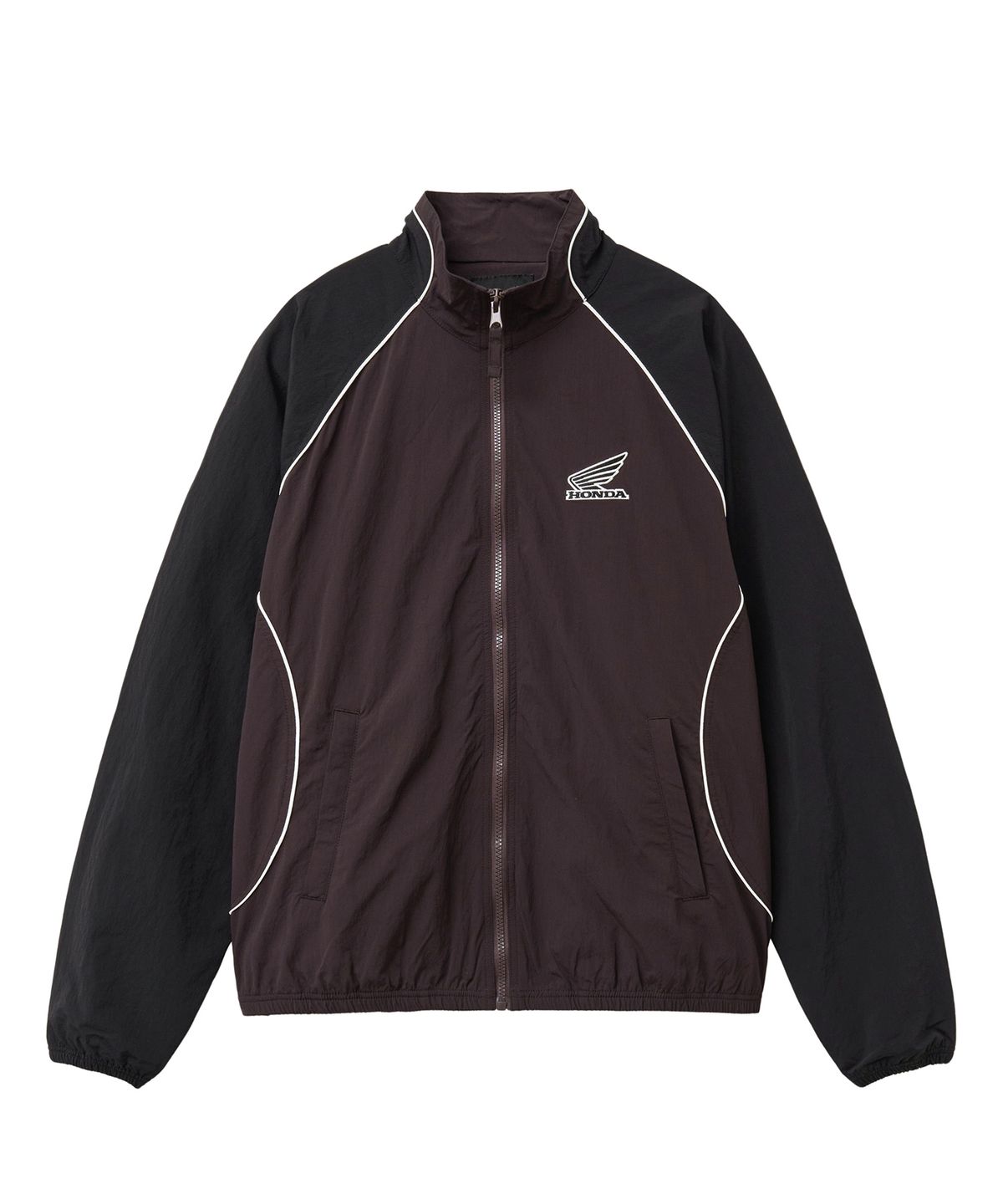 핍스 모터사이클(PHYPS MOTORCYCLE) Nylon Vintage Color Block Track Jacket Red