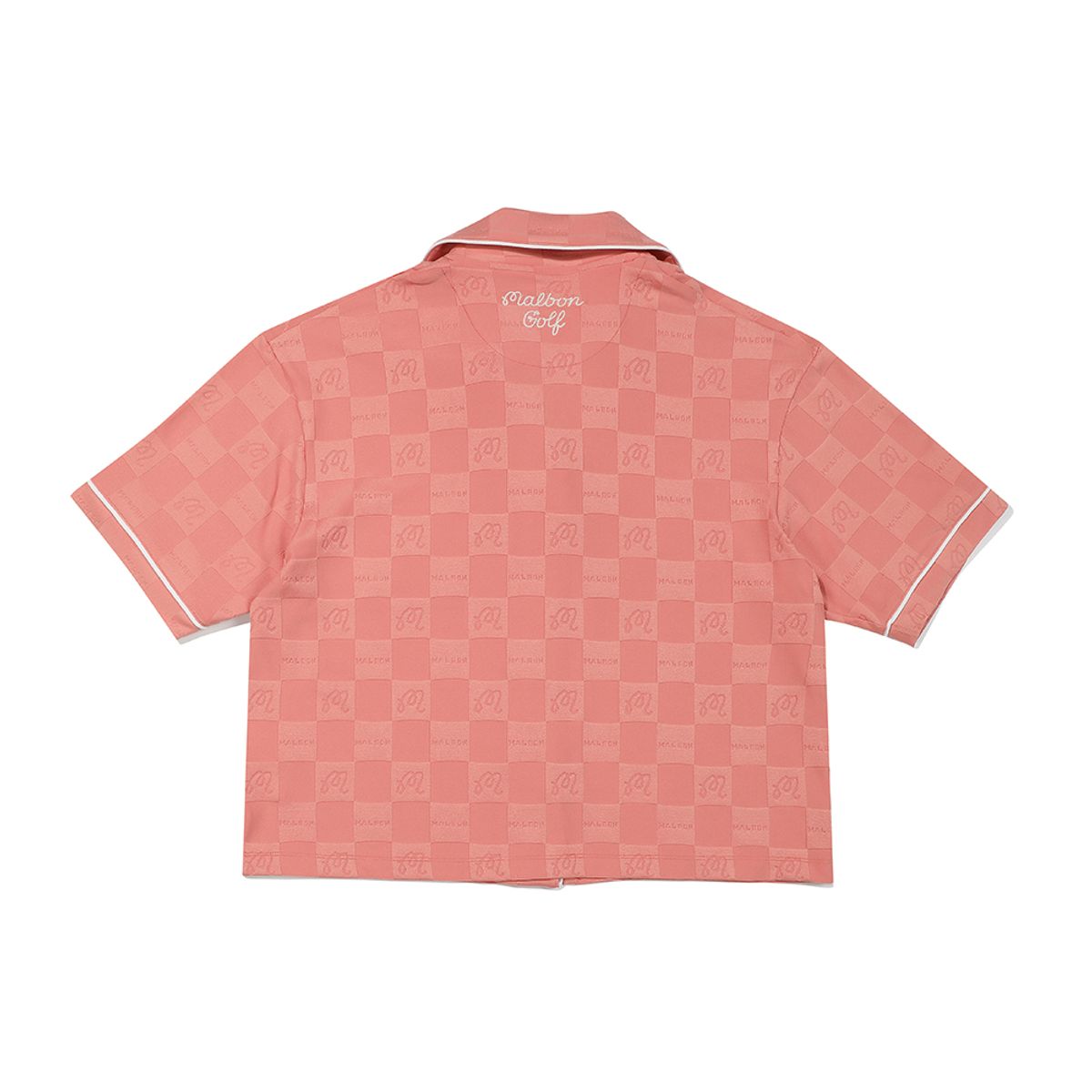 말본 골프(MALBON GOLF) Panama 버킷 자카드 폴로티셔츠 ORANGE (WOMAN)