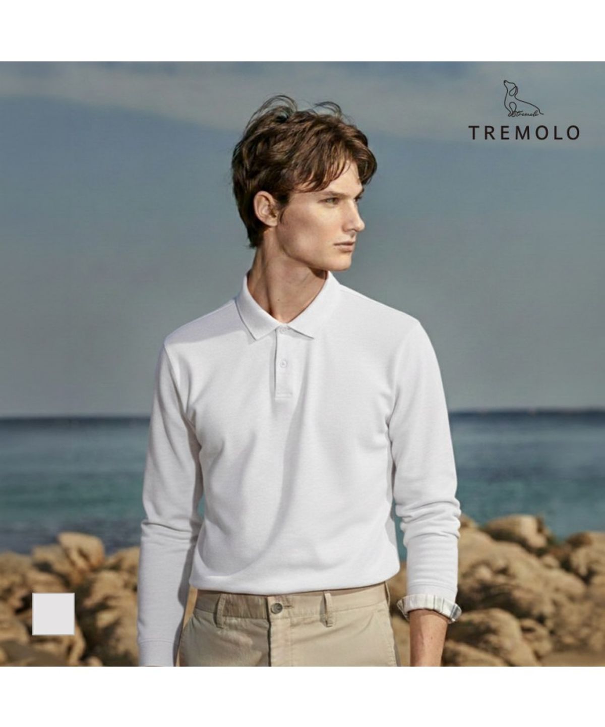 트레몰로(TREMOLO) Y에리 솔리드 티셔츠_TRNAL5SC451