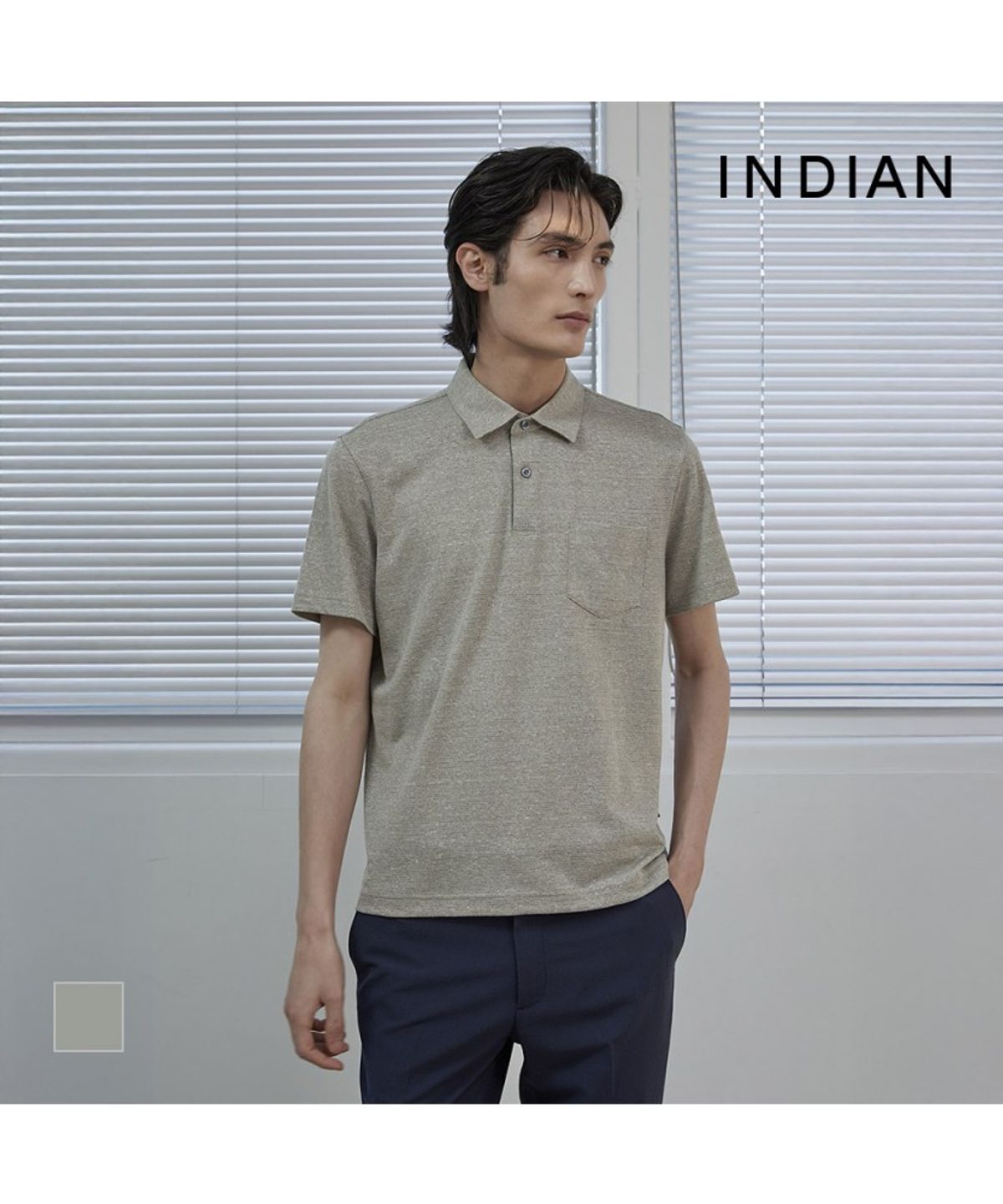 인디안(INDIAN) 린넨 블랜드 솔리드_MITAS6M2301