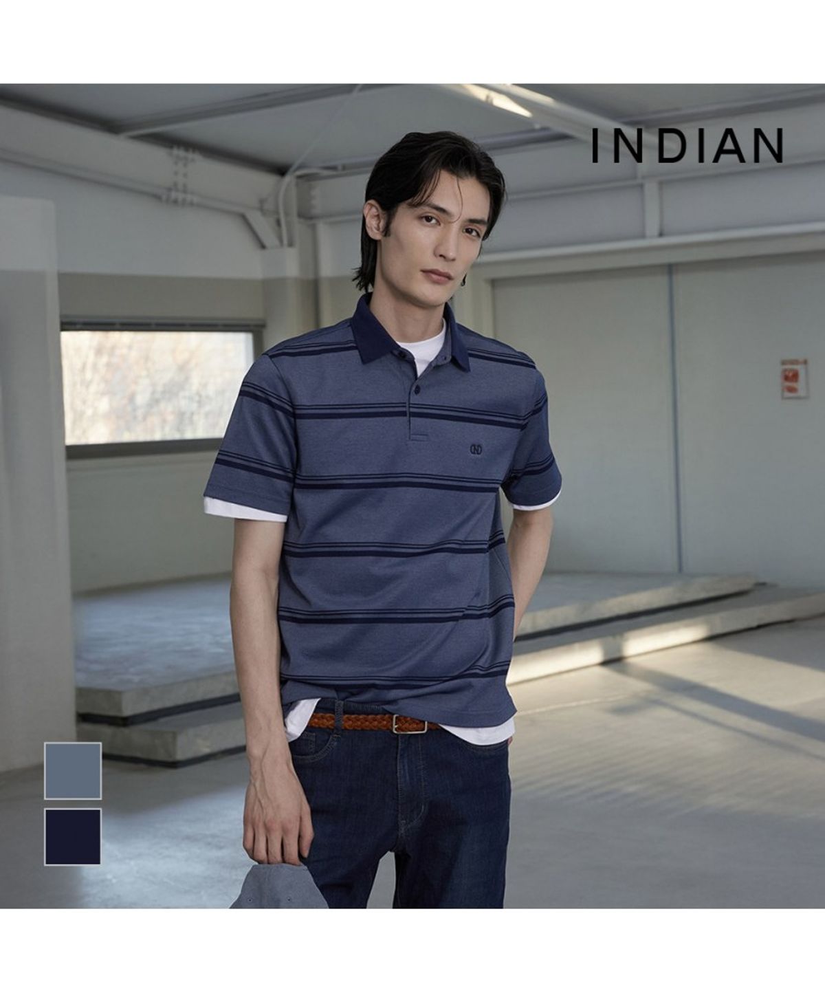 인디안(INDIAN) 요꼬 블럭 스트라이프_MITAS6M3121