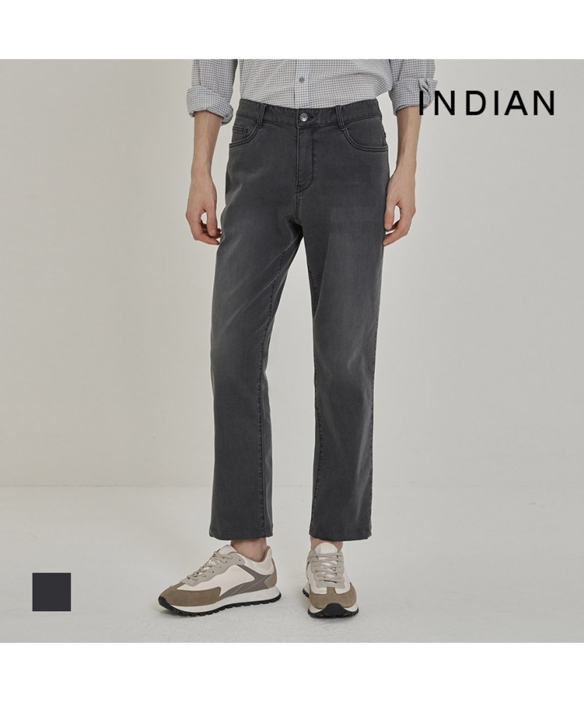 인디안(INDIAN) 흑청 데님_MIUDL6S1471