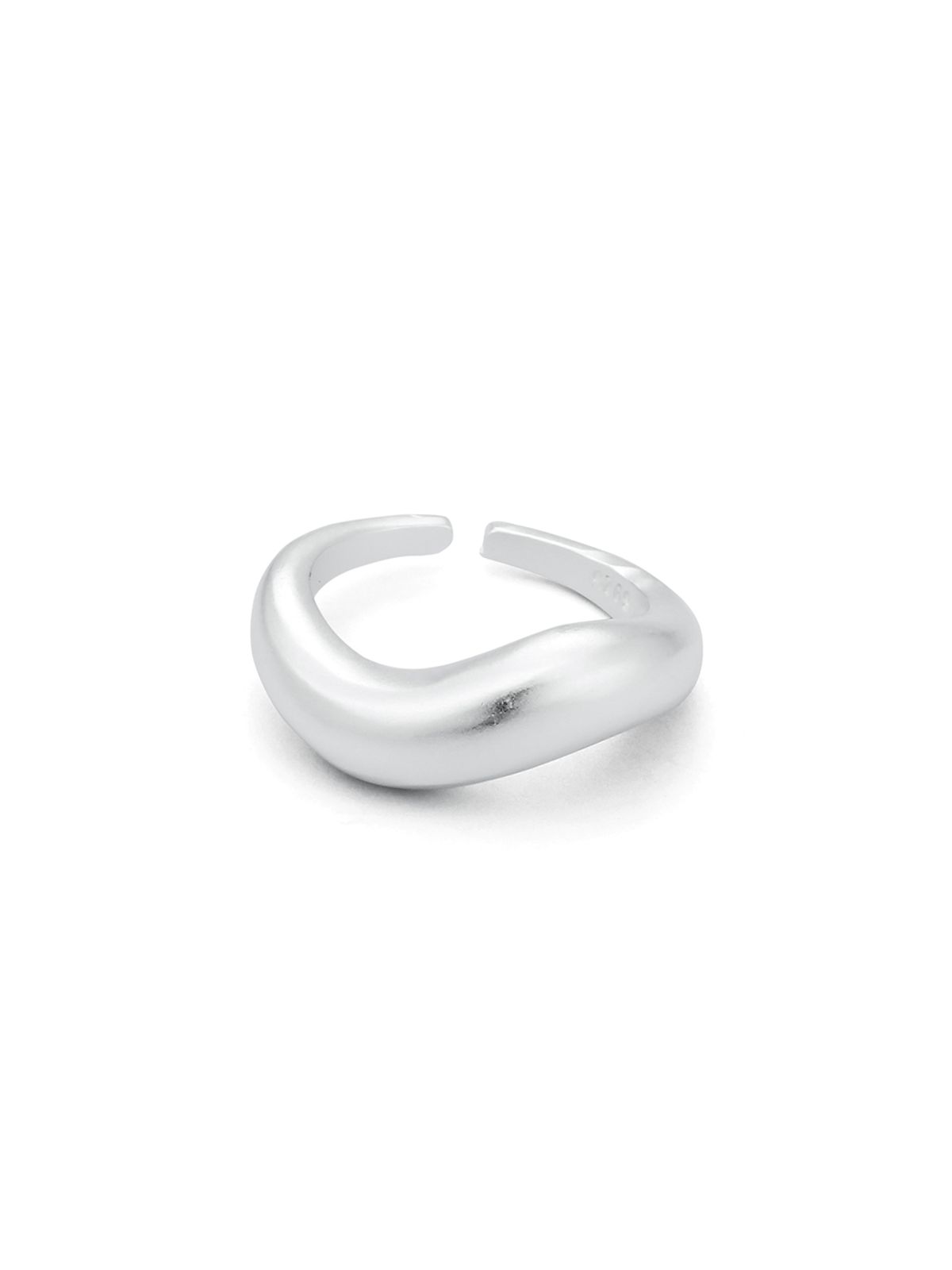 이너프(ENUFF) (silver 925) Fluid wave ring_matt