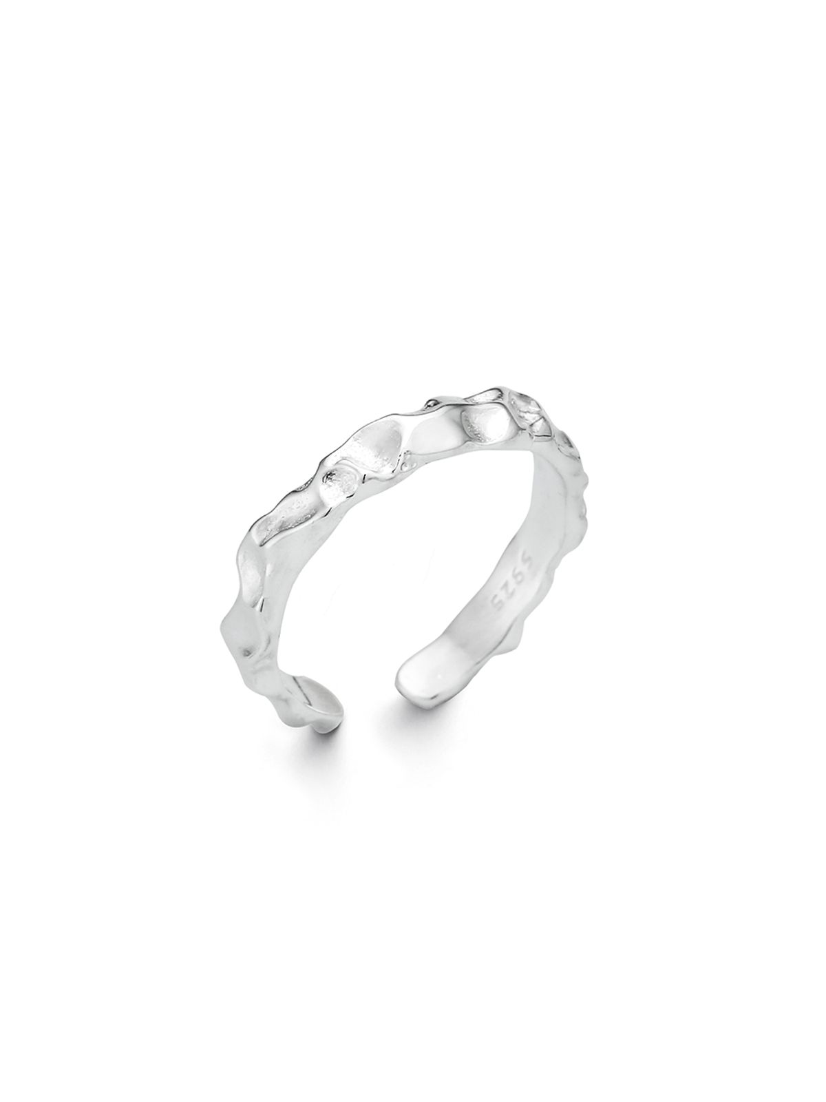 이너프(ENUFF) (silver 925) Cracker textured ring