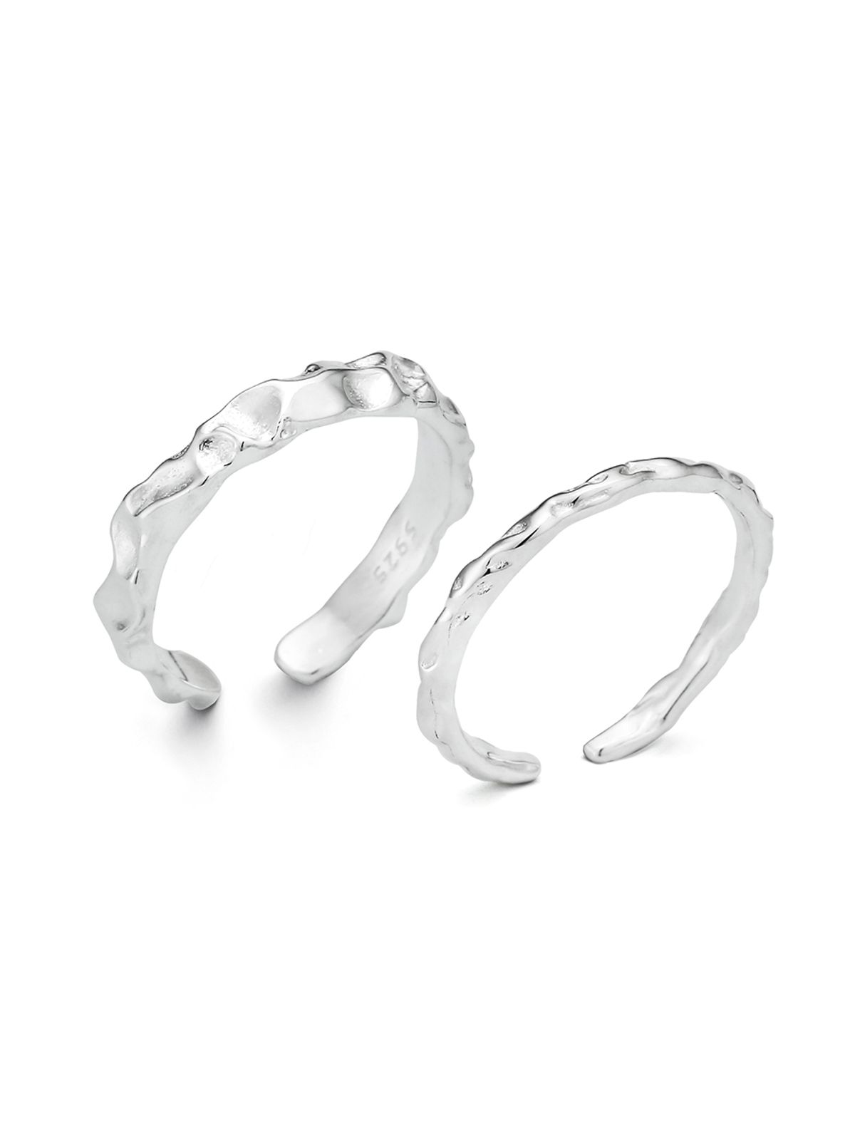 이너프(ENUFF) (silver 925) Cracker textured ring