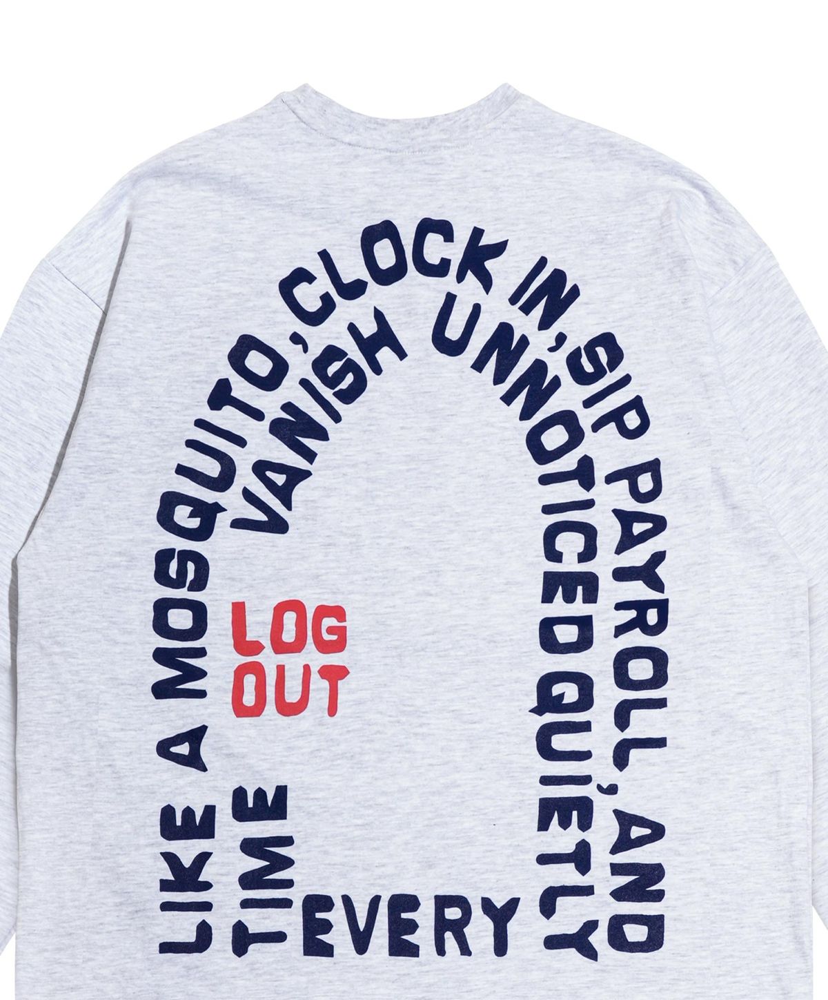 퍼츠(POTS) SALARY THIEF LONG SLEEVE [WHITE MELANGE]