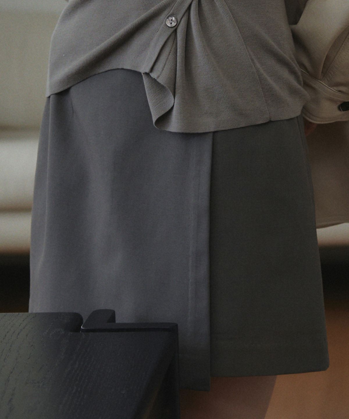 엘리오티(ELLIOTI) Belen Wrap Mini Skirts_3Color