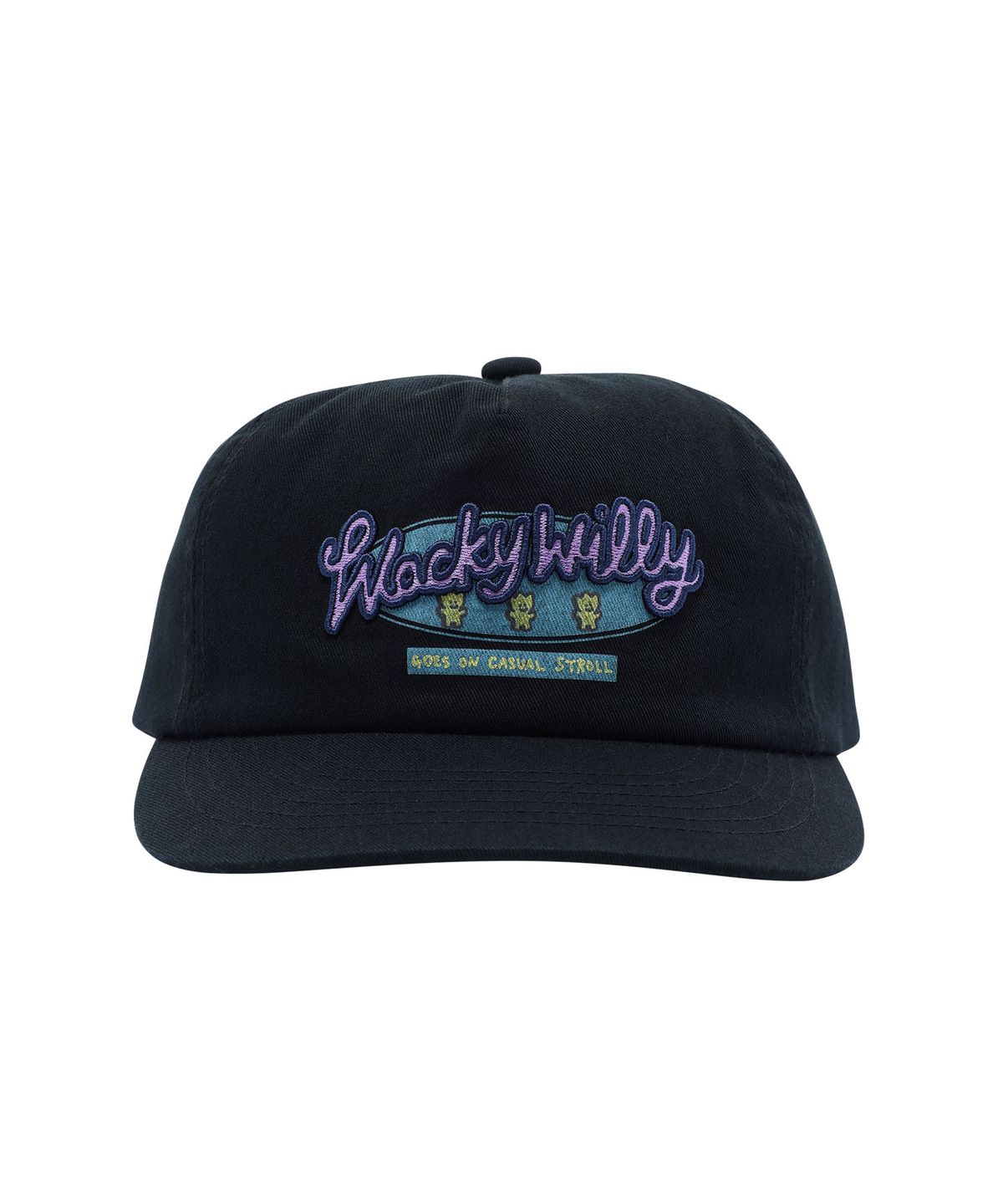 와키윌리(WACKY WILLY) 타이포 그래픽 평챙캡 (2 colors)