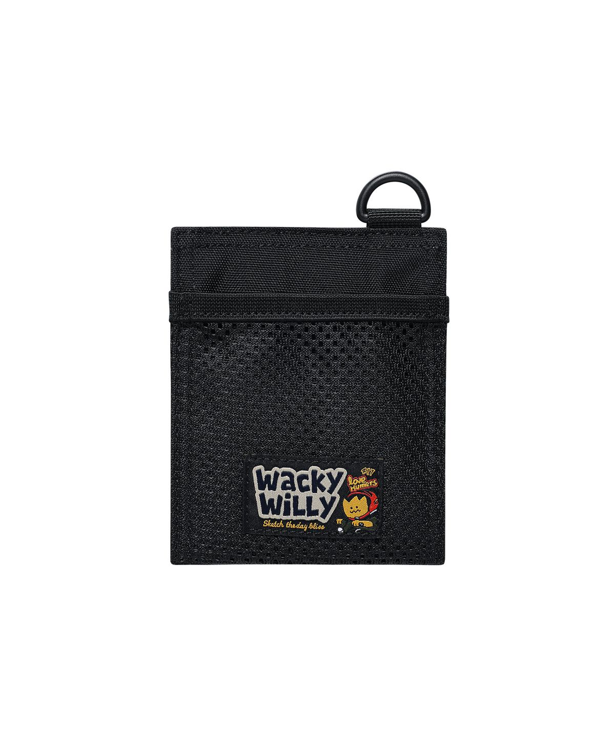 와키윌리(WACKY WILLY) 데일리 포켓 월렛 블랙