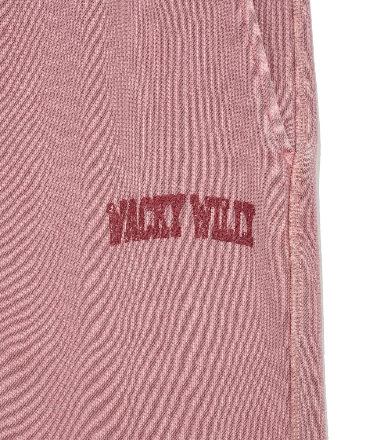 와키윌리(WACKY WILLY) 피그먼트 스웻 숏팬츠 핑크