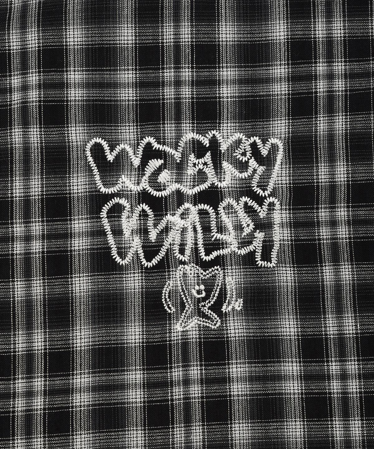 와키윌리(WACKY WILLY) 베이직 체크 긴팔셔츠 블랙