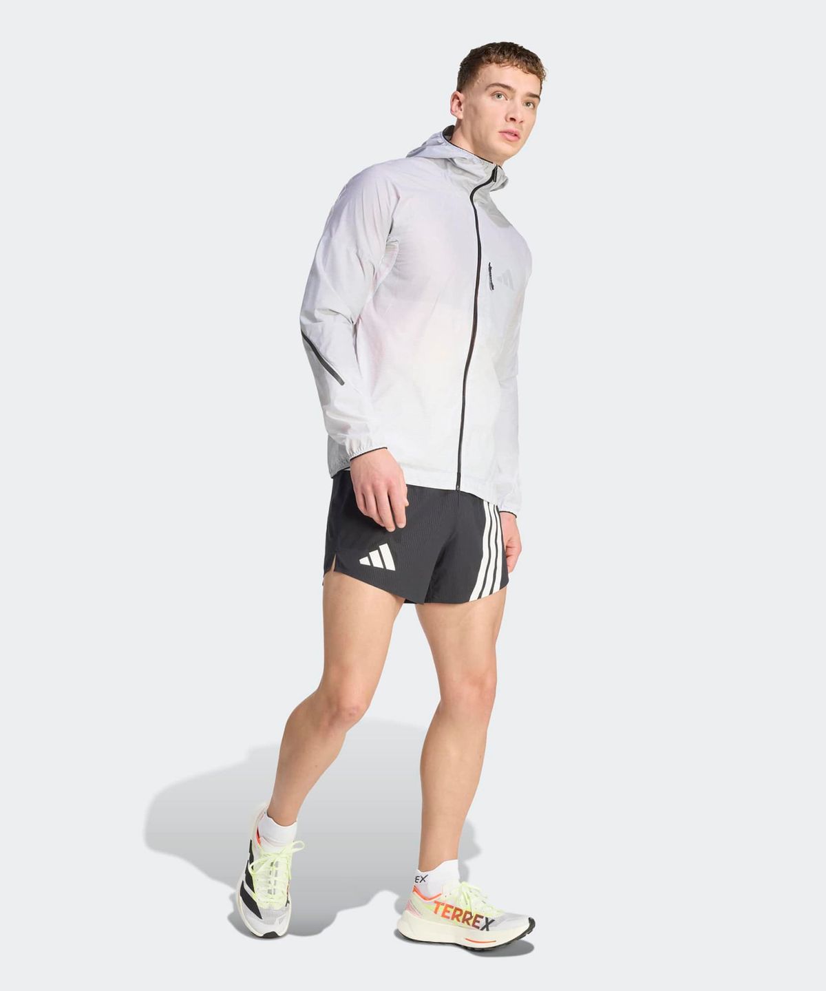 아디다스(ADIDAS) 테렉스 엑스페리어 클라이마365 라이트 윈드위브 재킷 - 화이트:블랙 / JY4092