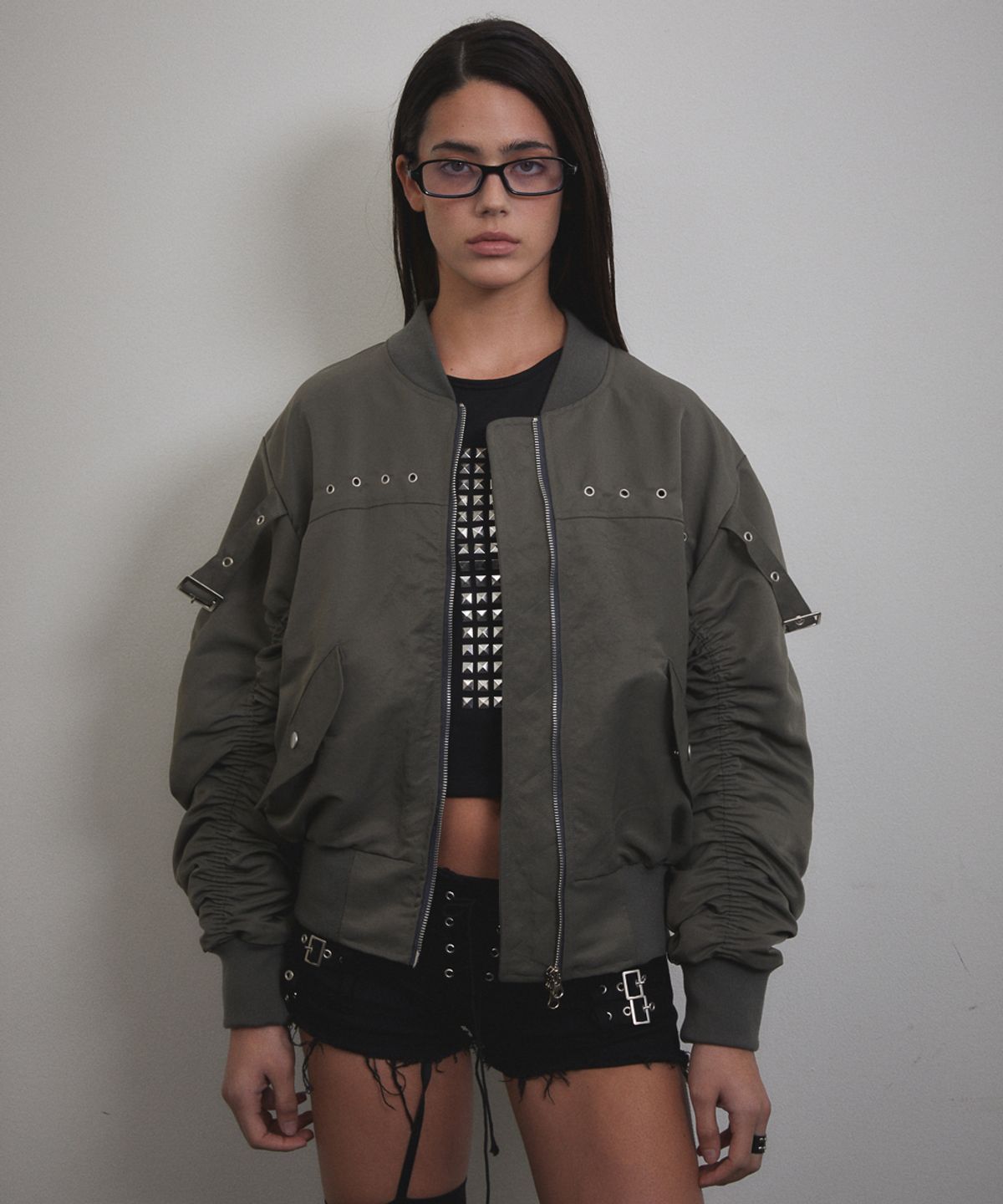 분트(VOONT) Eyelet Strap MA-1 Jacket (KHAKI)