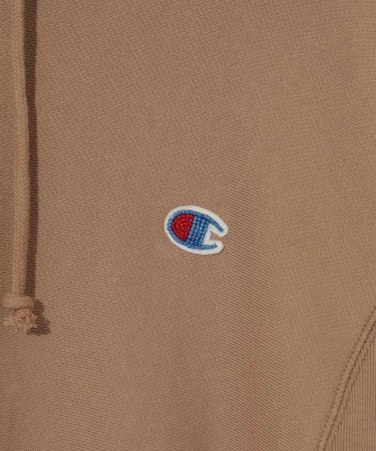 챔피온(CHAMPION) 챔피온 X 언더커버 리버스위브 후드 티셔츠 Beige