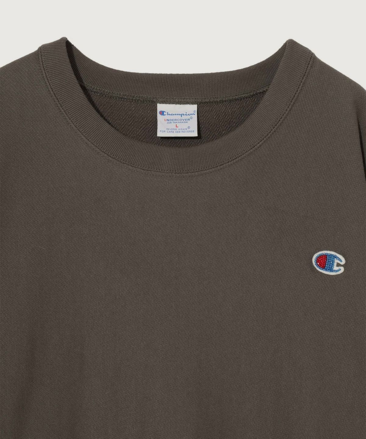 챔피온(CHAMPION) 챔피온 X 언더커버 리버스위브 크루넥 스웨트셔츠 Olive Drab