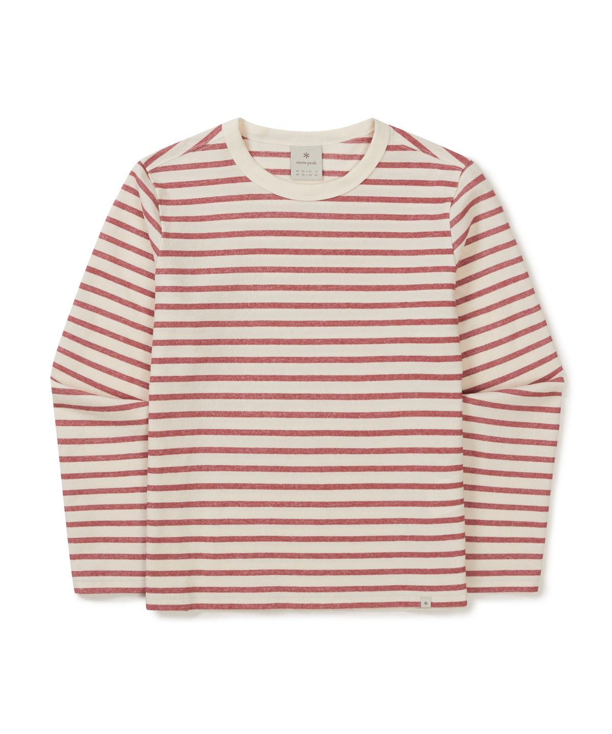 스노우피크 어패럴(SNOWPEAK APPAREL) 소로나 여성 스트라이프 긴팔 티셔츠 (S26SWFTL69) Red