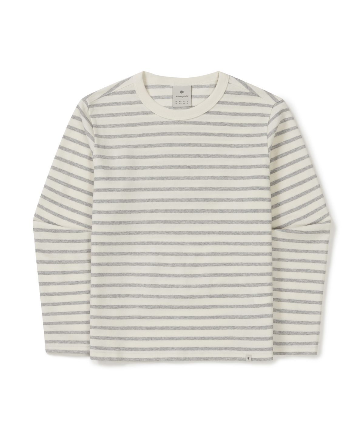 스노우피크 어패럴(SNOWPEAK APPAREL) 소로나 여성 스트라이프 긴팔 티셔츠 (S26SWFTL69) Gray