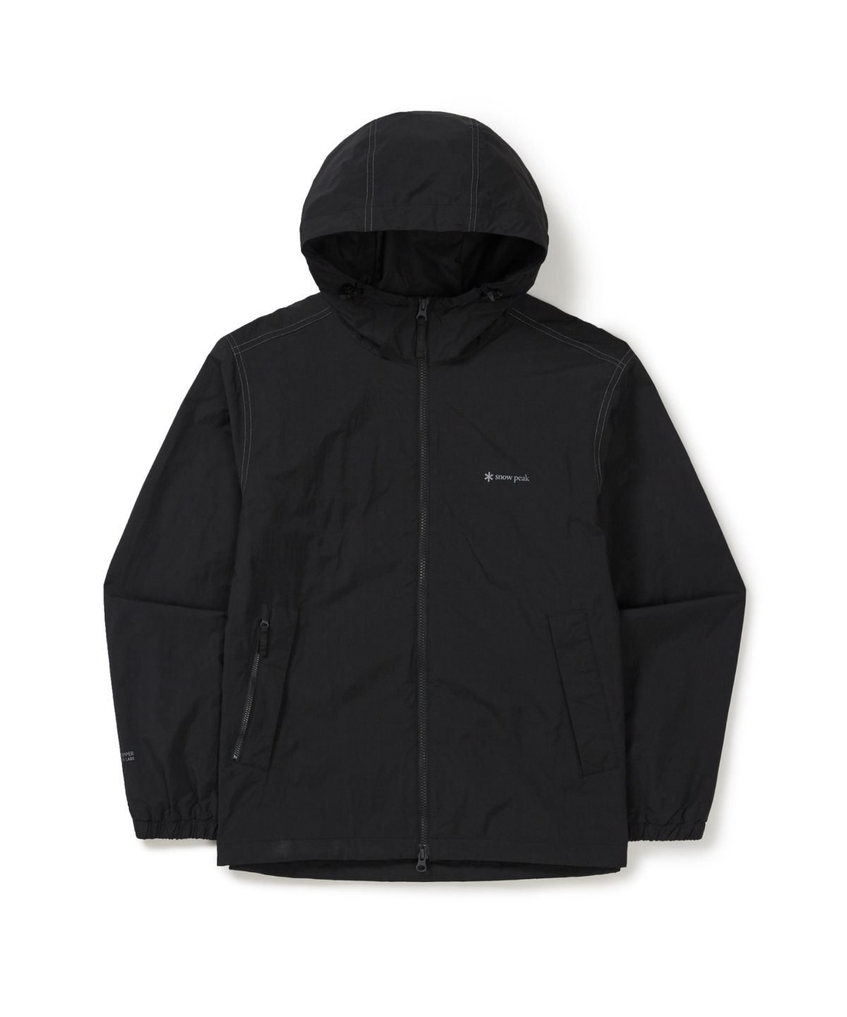 스노우피크 어패럴(SNOWPEAK APPAREL) 경량 타슬란 윈드스토퍼 후드 바람막이 (S26SMPJK02) Black