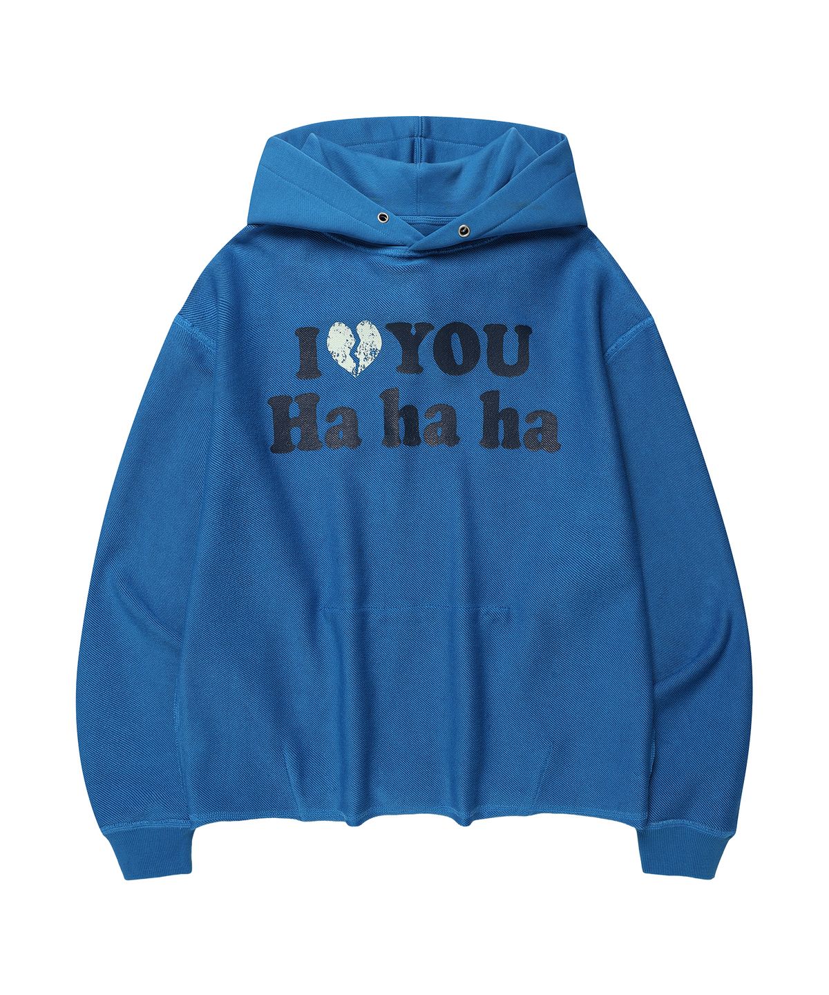 더바이닐하우스(THEVINYLHOUSE) LOVE TWO-WAY HOODIE BLUE
