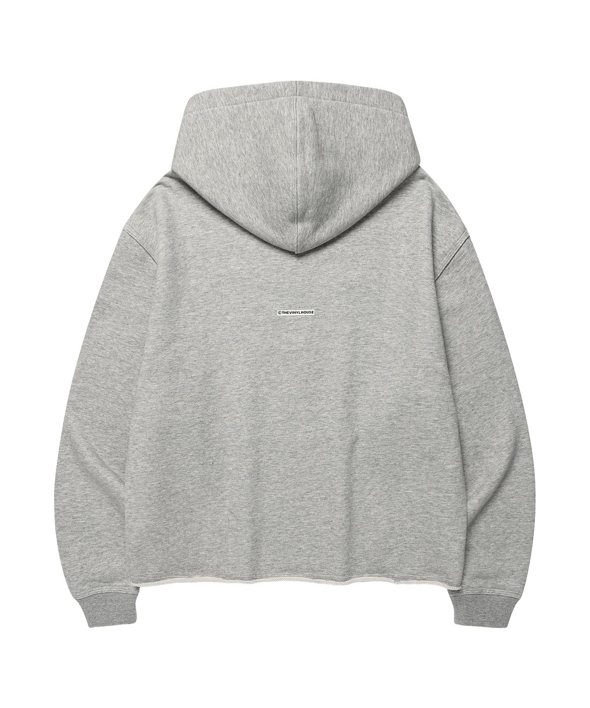 더바이닐하우스(THEVINYLHOUSE) LOVE TWO-WAY HOODIE GREY