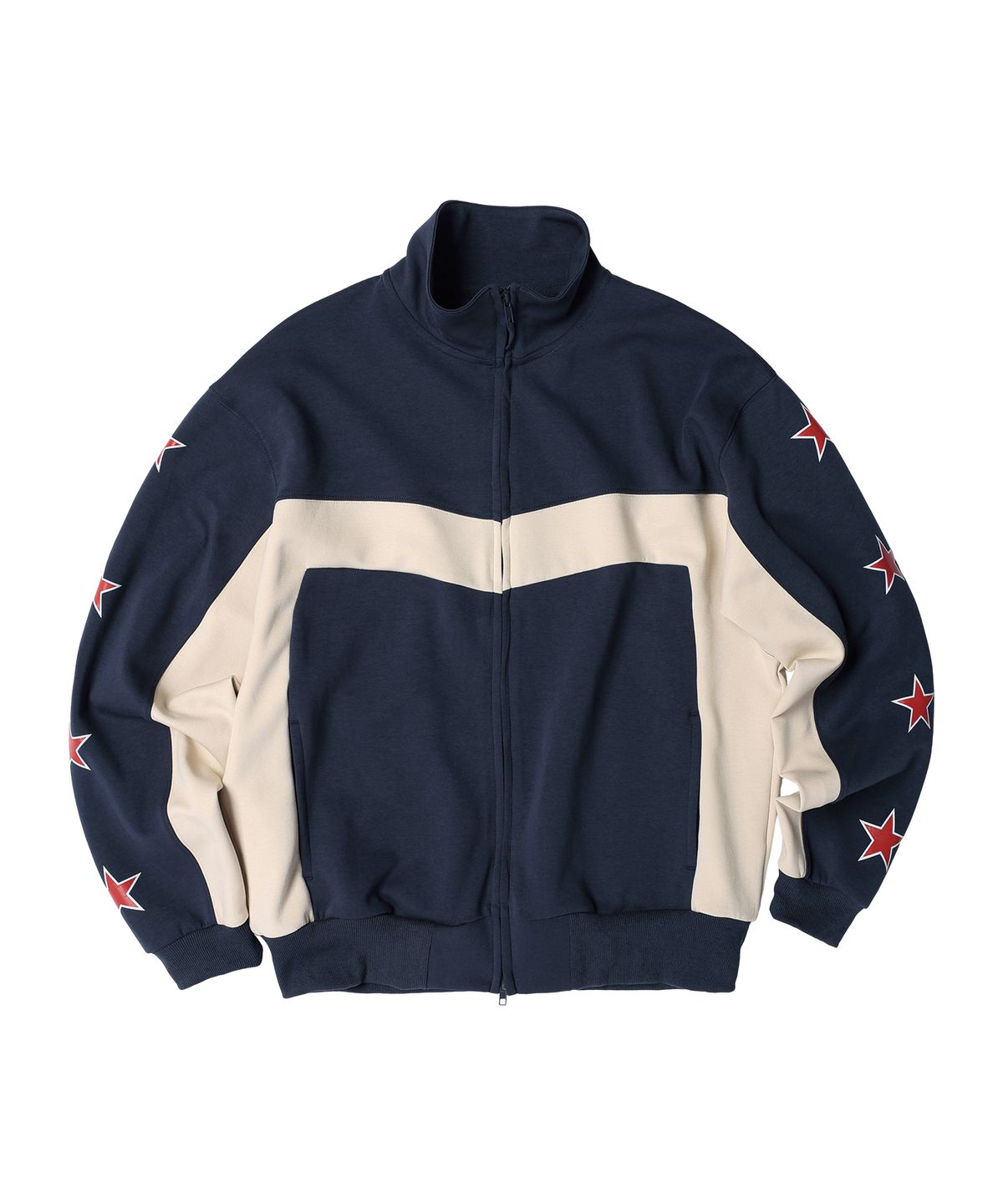 더바이닐하우스(THEVINYLHOUSE) STAR TRACK ZIP-UP NAVY