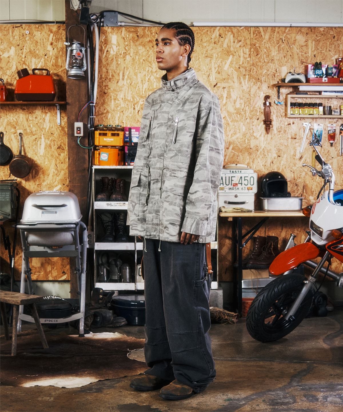 더바이닐하우스(THEVINYLHOUSE) M-65 FIELD JACKET CAMO